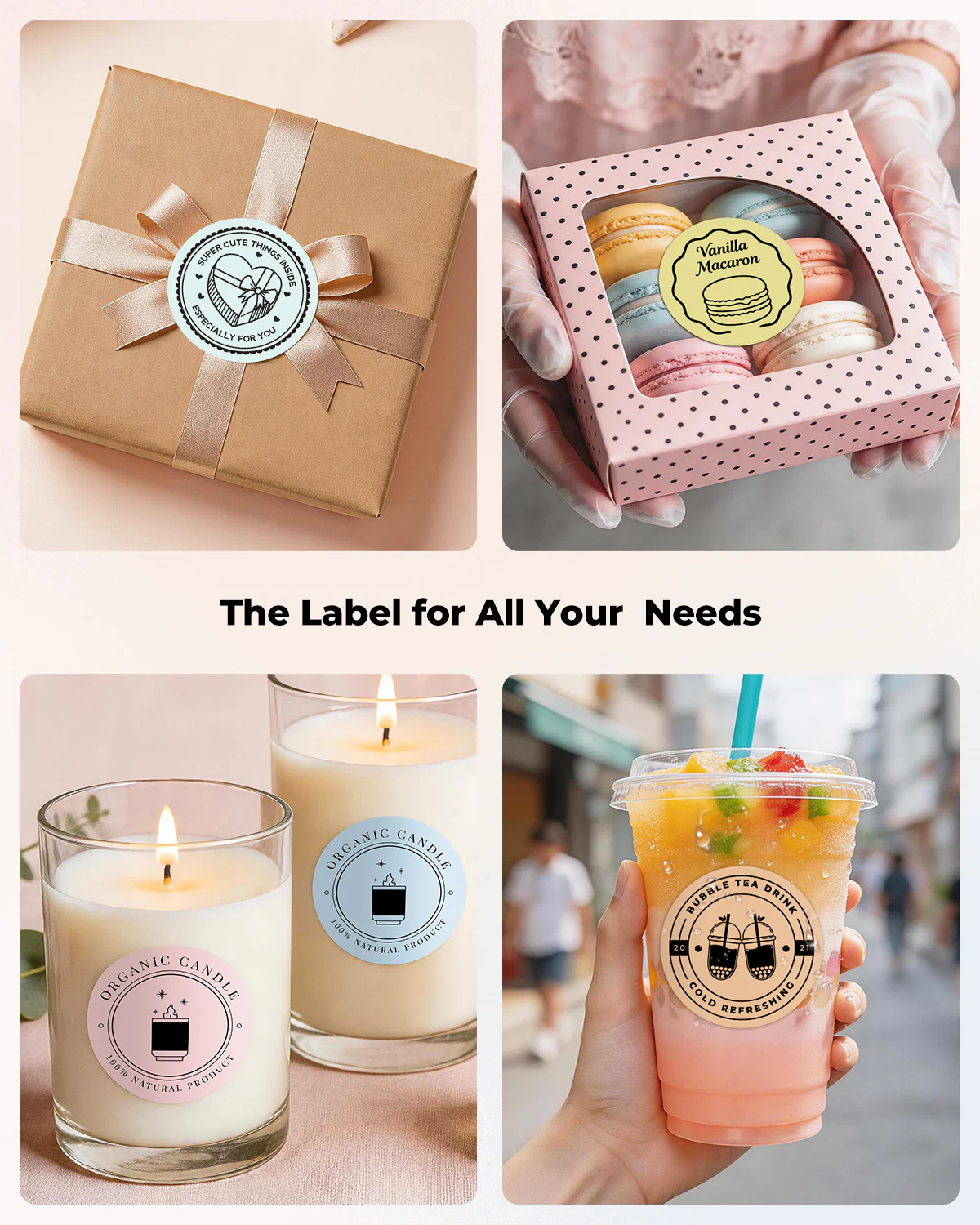 MUNBYN 2" Macaron Round Thermal Labels for Product and Packaging Stickers - Image 17