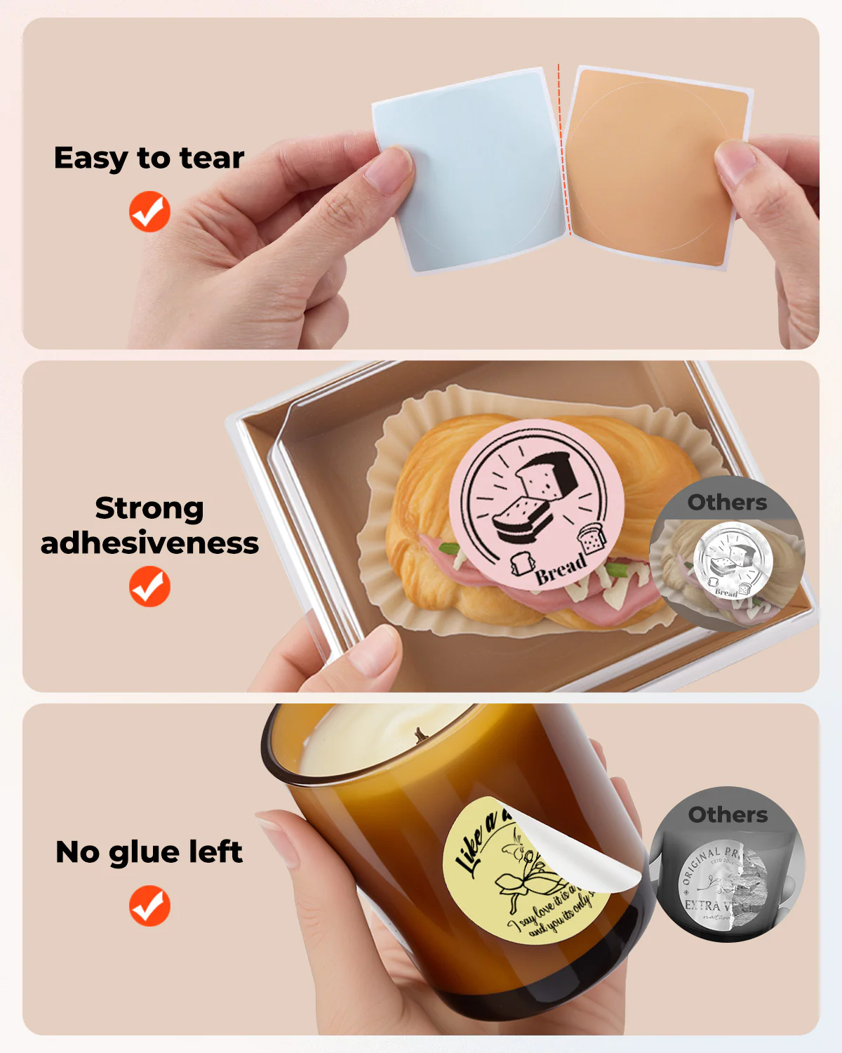 MUNBYN 2" Macaron Round Thermal Labels for Product and Packaging Stickers - Image 21