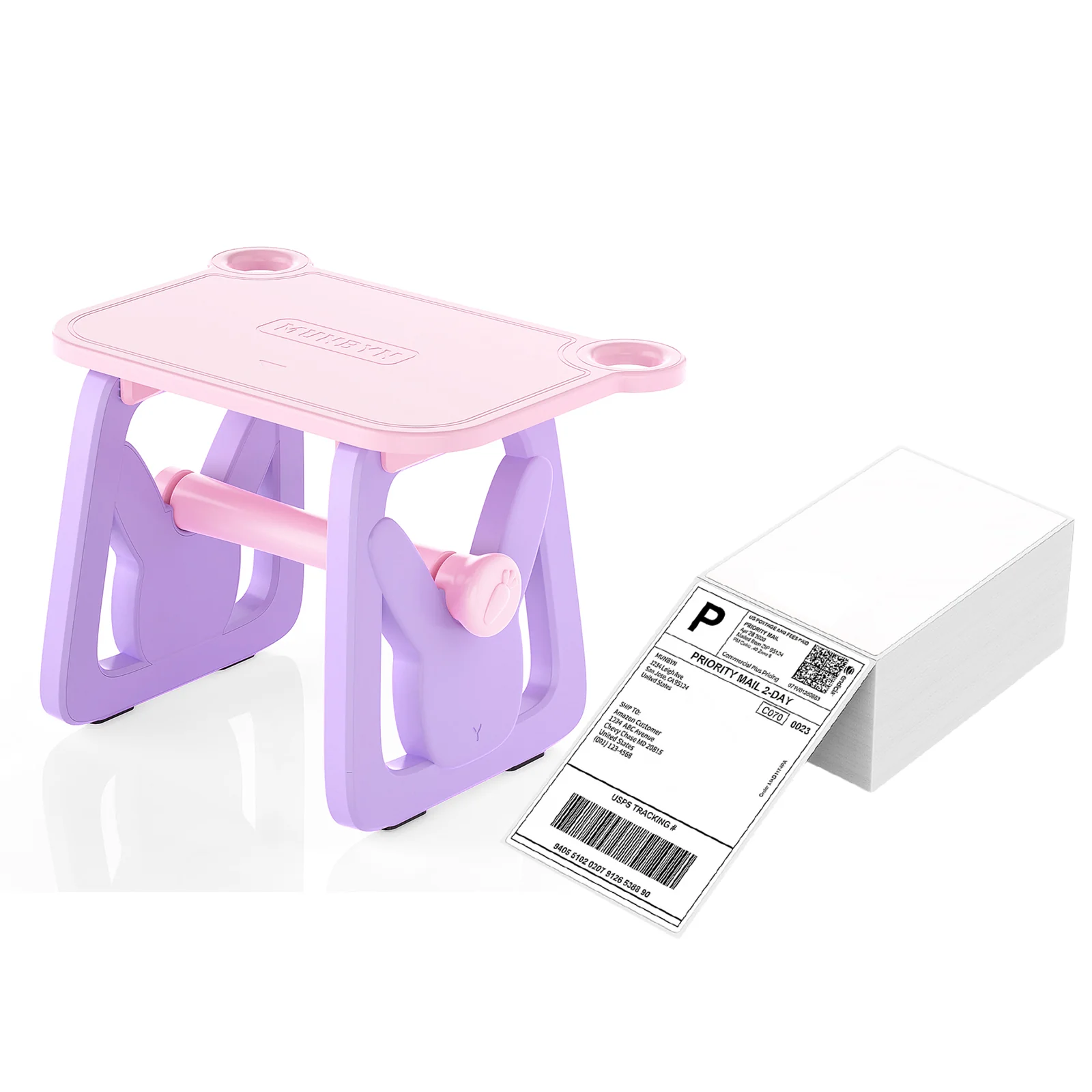 MUNBYN ILH02 3-in-1 Label Holder for Printer and Roll Storage - Image 22