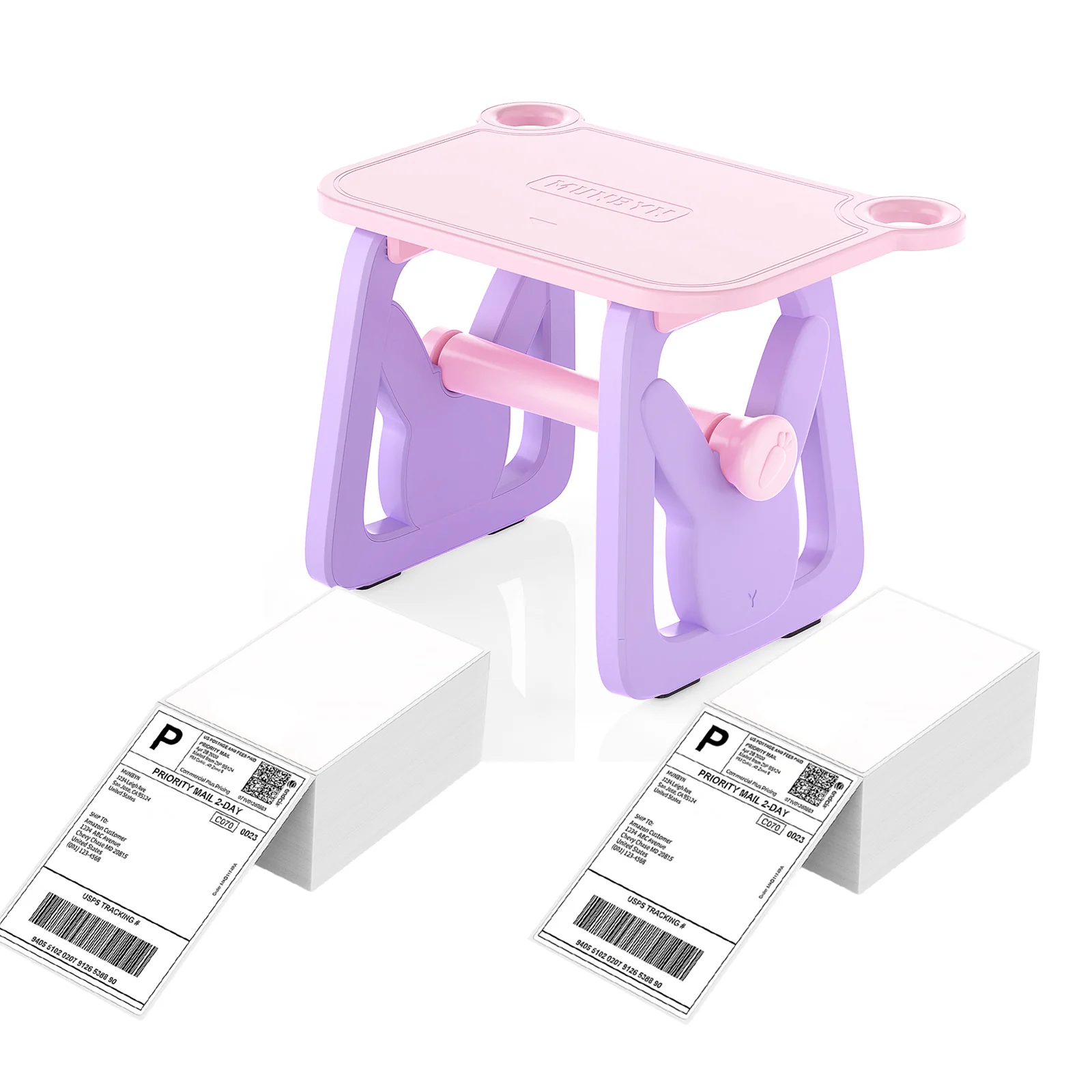MUNBYN ILH02 3-in-1 Label Holder for Printer and Roll Storage - Image 25