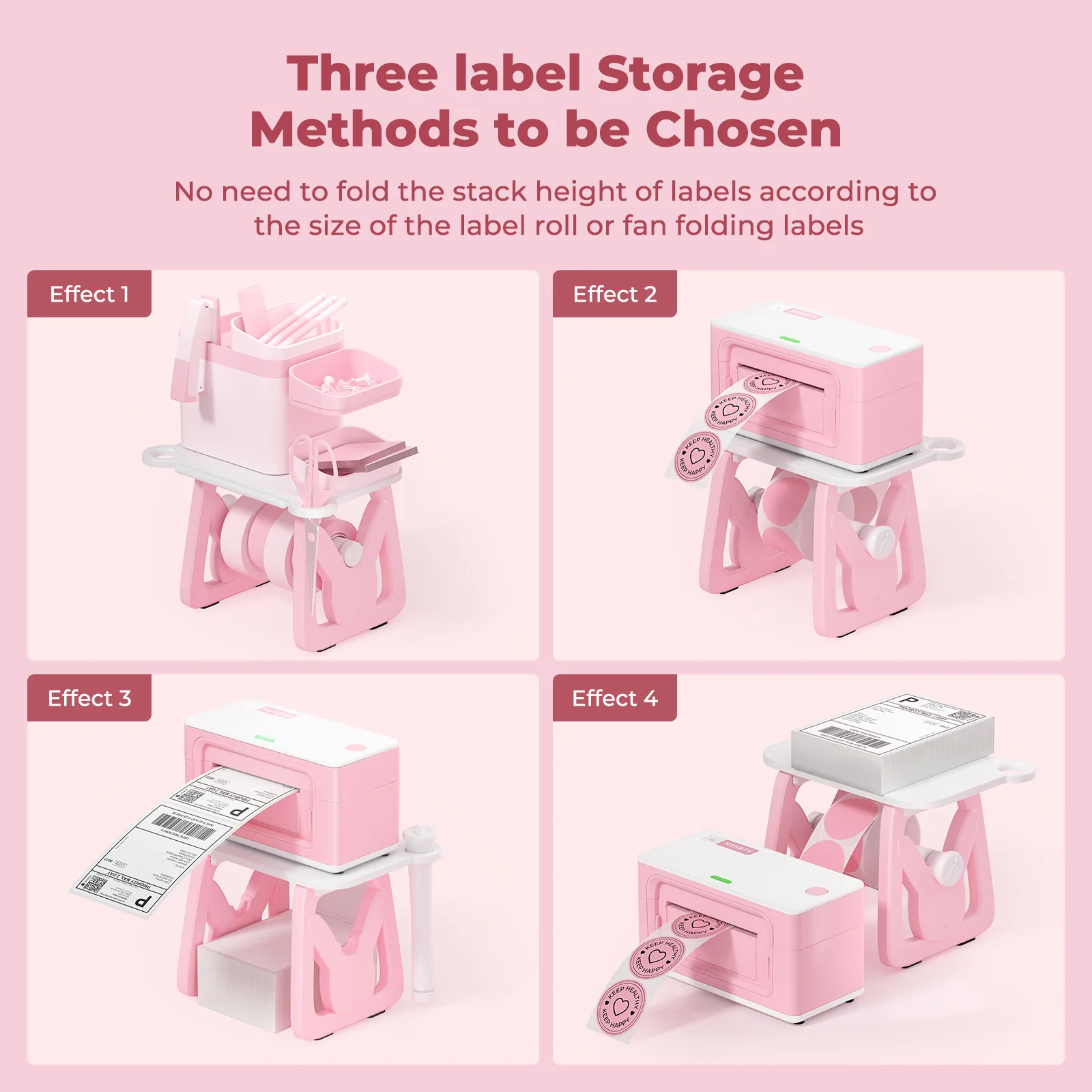 MUNBYN ILH02 3-in-1 Label Holder for Printer and Roll Storage - Image 46