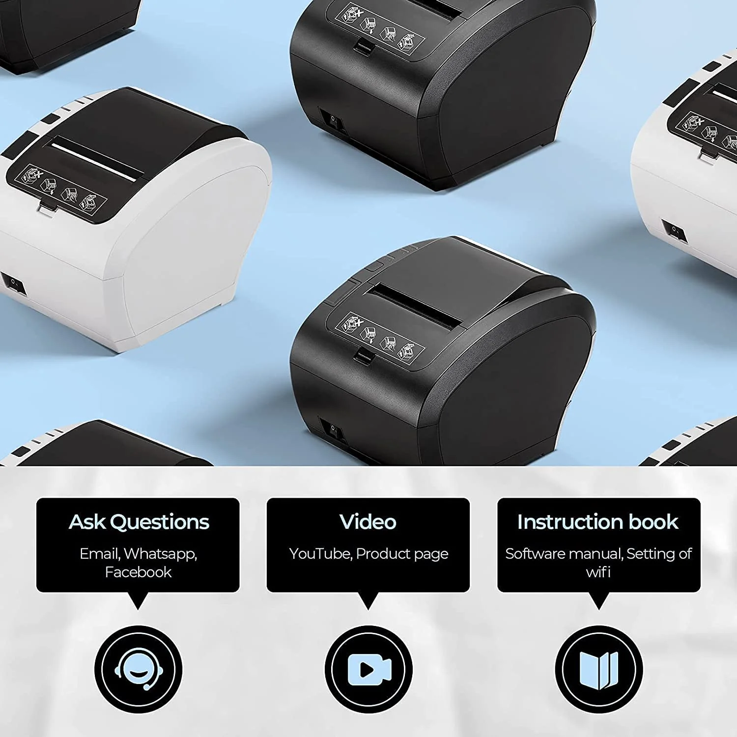 MUNBYN 047P Thermal Receipt Printer for Retail POS Receipts - Image 12
