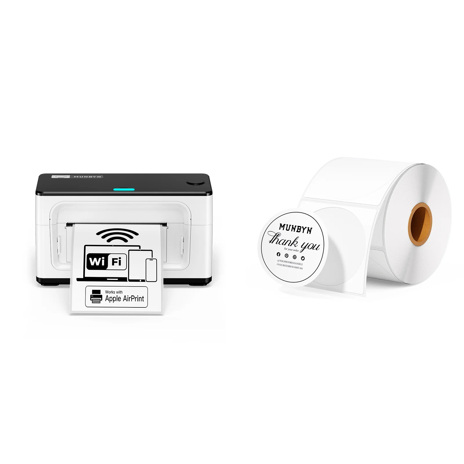 MUNBYN RW941AP AirPrint Thermal Label Printer for All-in-One Labelling - Image 4