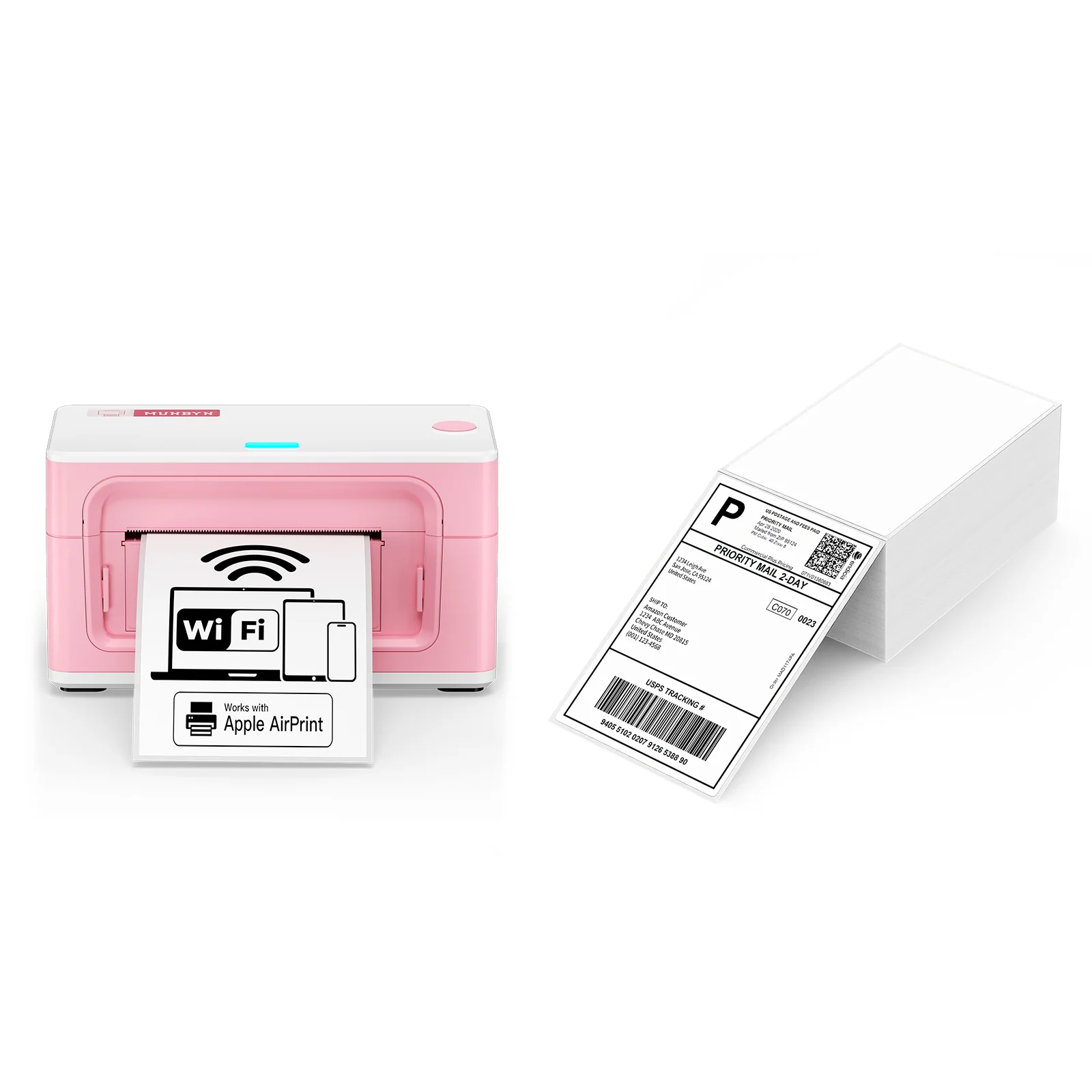 MUNBYN RW941AP AirPrint Thermal Label Printer for All-in-One Labelling - Image 5
