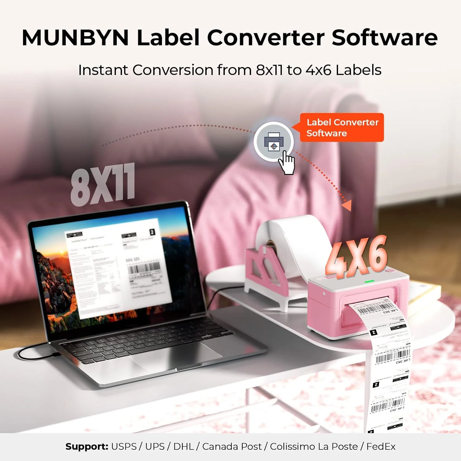 MUNBYN RW941B Bluetooth Thermal Label Printer for High-Volume Shipping - Image 15