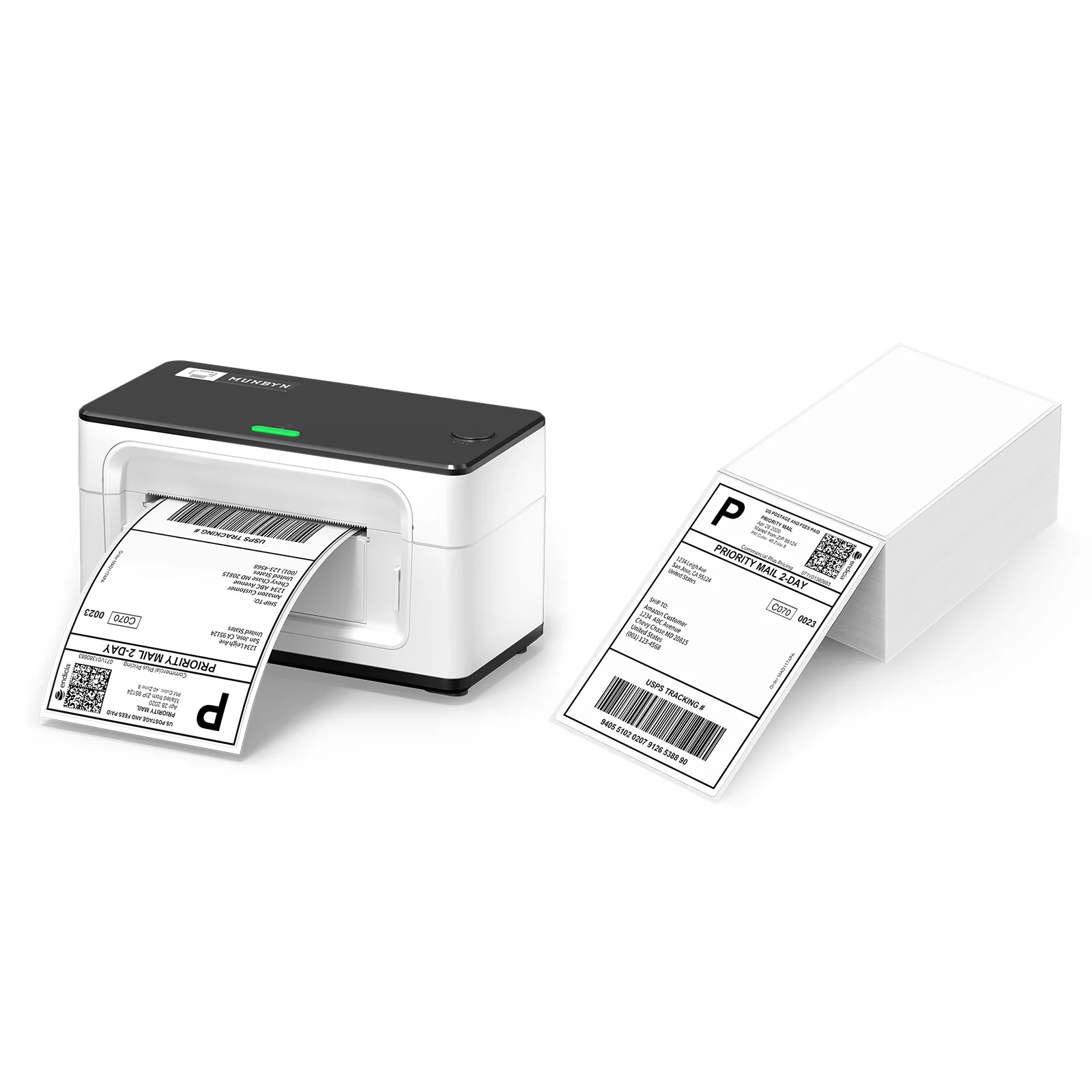 MUNBYN RW941B Bluetooth Thermal Label Printer for High-Volume Shipping - Image 3