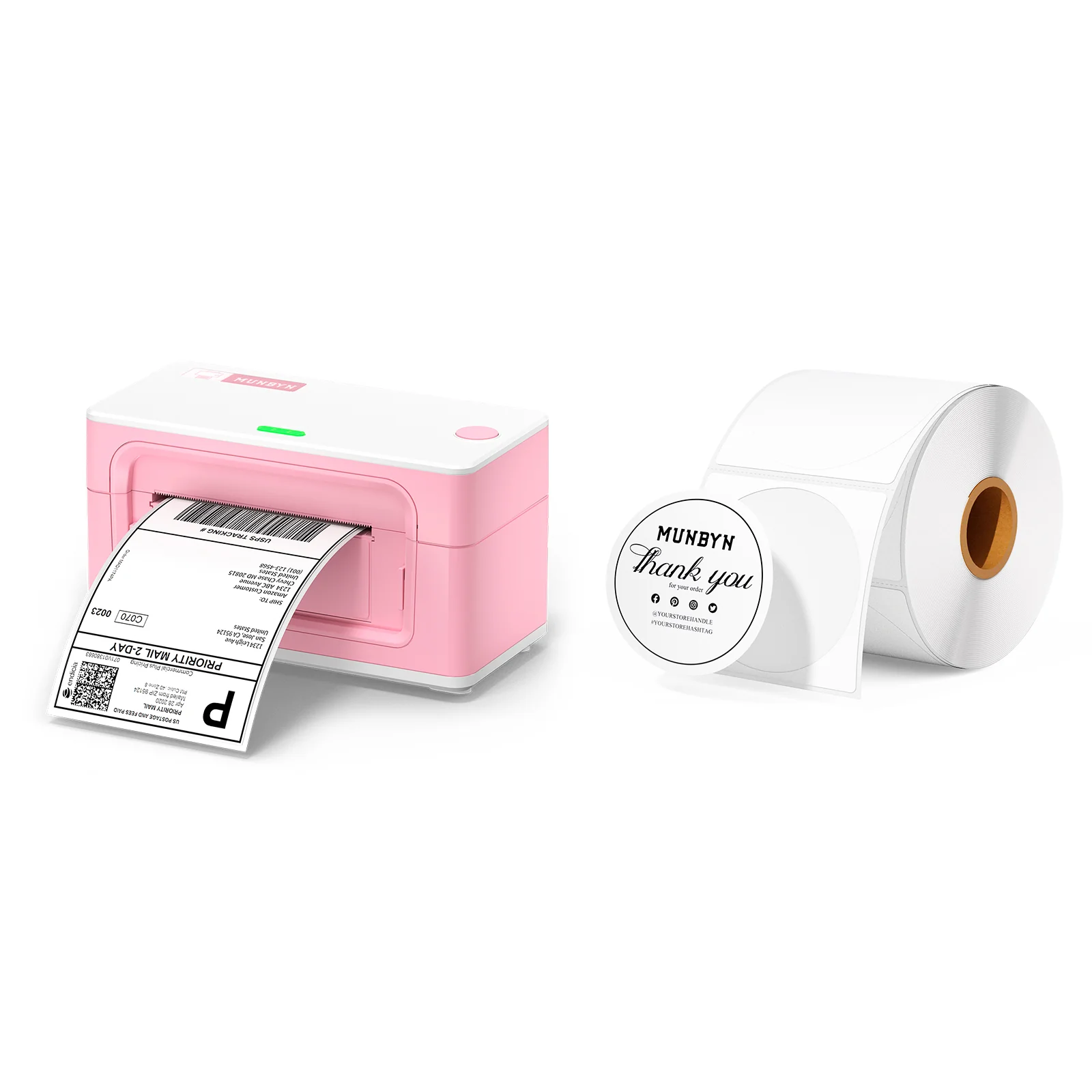 MUNBYN RW941B Bluetooth Thermal Label Printer for High-Volume Shipping - Image 6