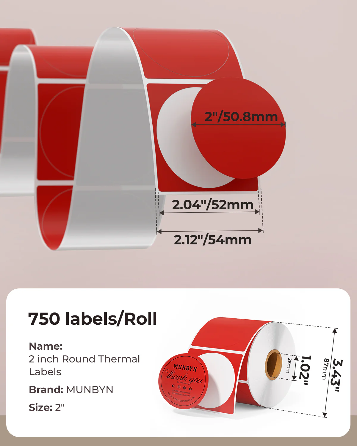 MUNBYN Candle Branding Label Kit for Custom Packaging - Image 11