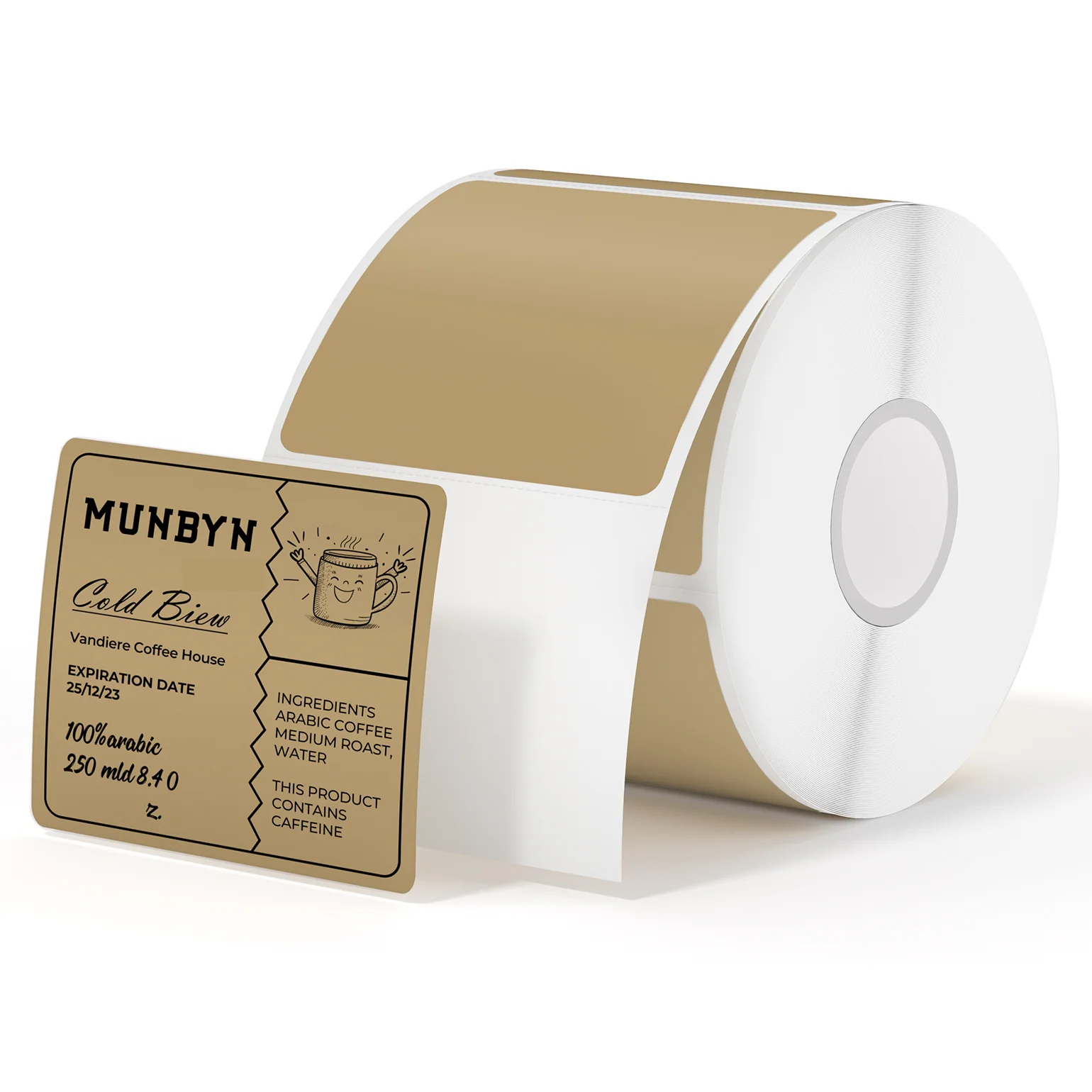 MUNBYN RealWriter 403B Bluetooth Printer & 2x2 Square Labels Candle Packaging Branding Kit - Image 2