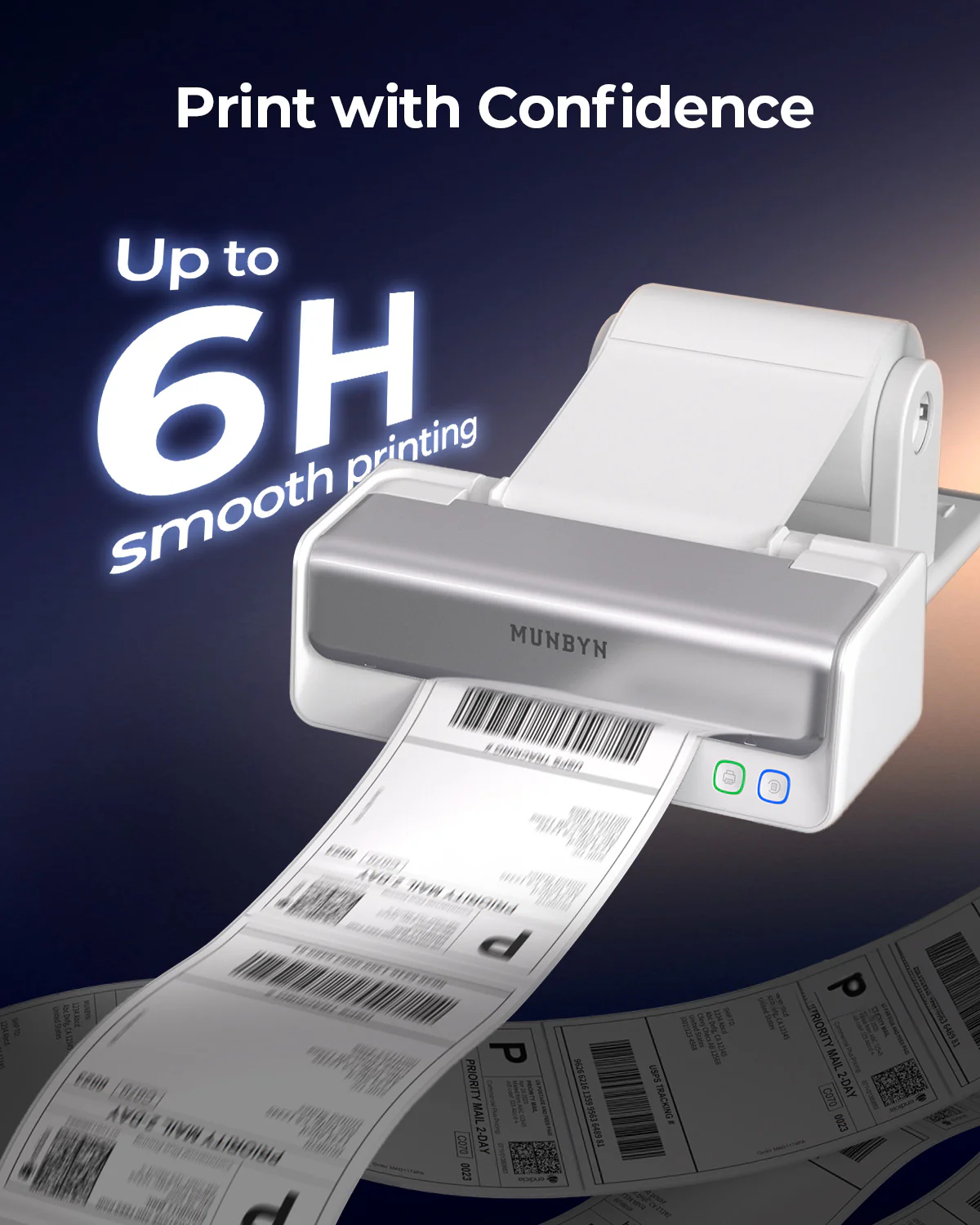 MUNBYN RealWriter 405B Bluetooth Printer & Circle Labels Bakery Pro Kit - Image 11