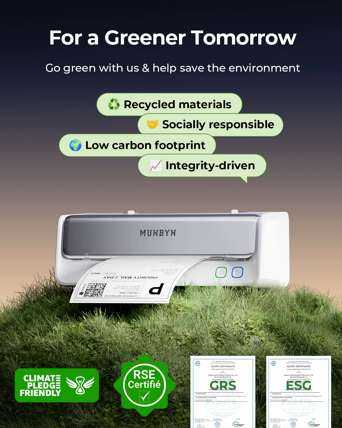 MUNBYN RealWriter 405B Bluetooth Printer & Circle Labels Bakery Pro Kit - Image 15