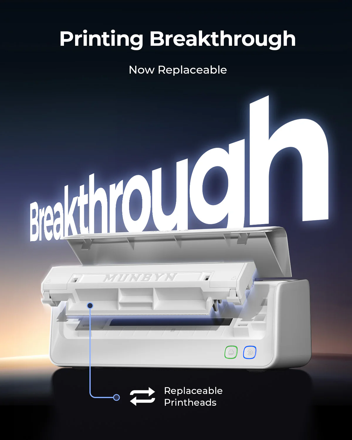 MUNBYN RealWriter 405B Bluetooth Printer & Circle Labels Bakery Pro Kit - Image 5