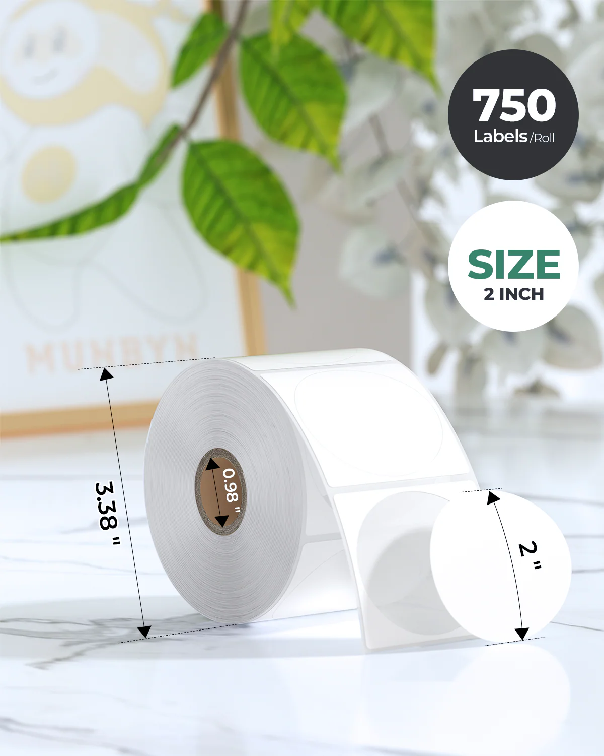 MUNBYN 130B Bluetooth Printer & Circle Labels Clothing Packaging Basic Kit - Image 11
