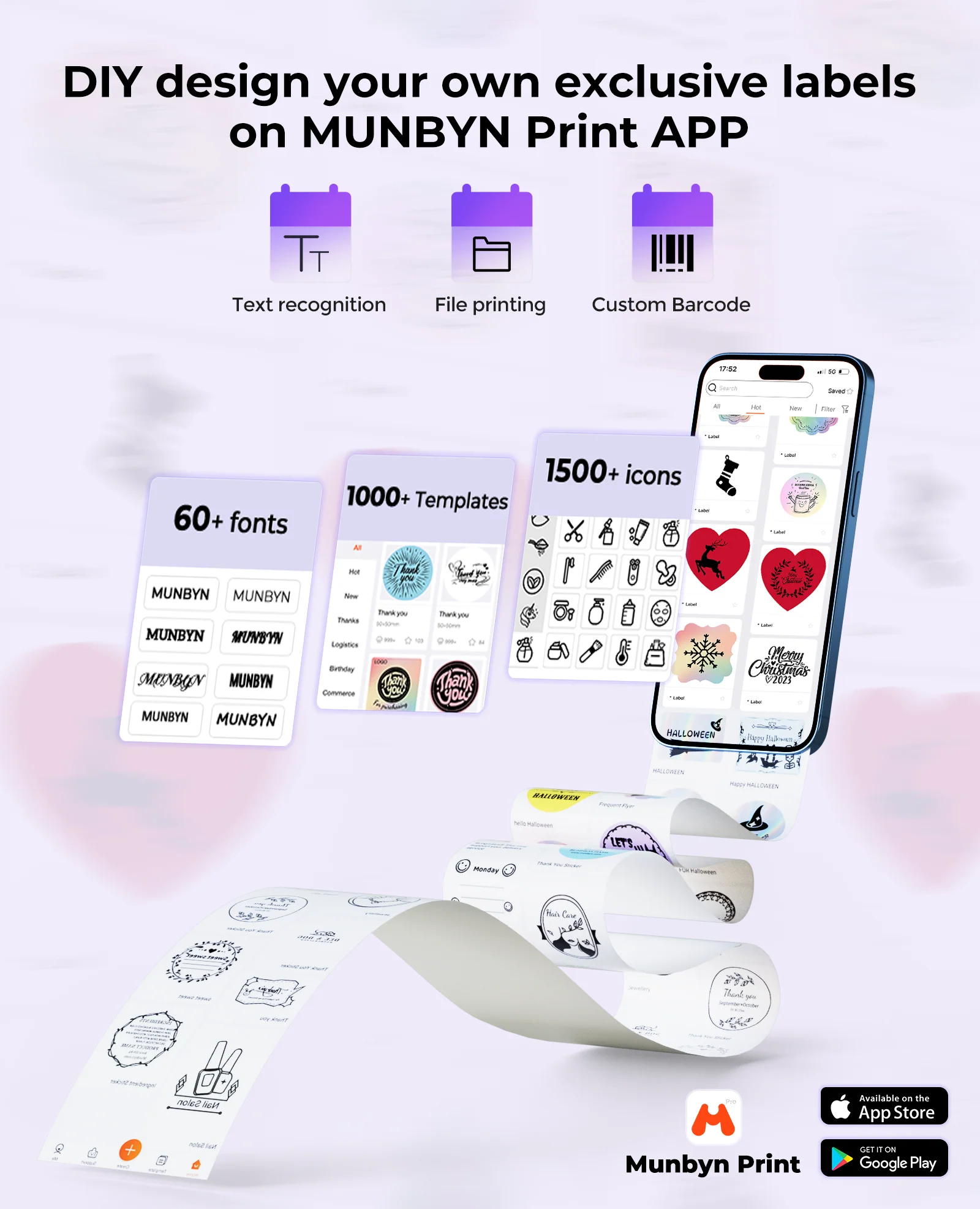 MUNBYN RealWriter 130B Wireless Printer & Morandi Labels Etsy Packaging & Branding Classic Kit - Image 14