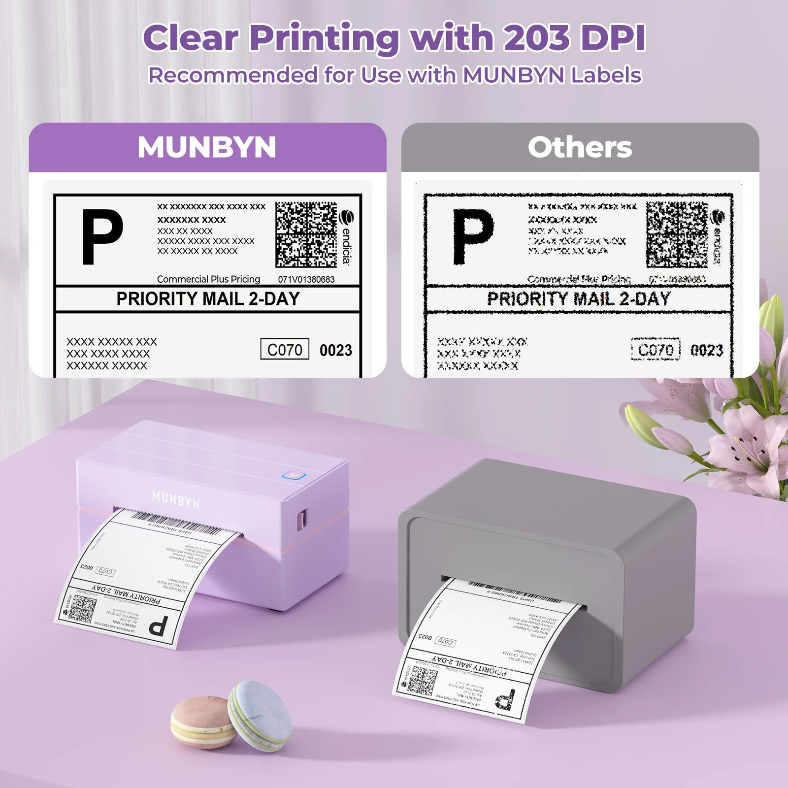 MUNBYN RealWriter 130B Wireless Printer & Morandi Labels Etsy Packaging & Branding Classic Kit - Image 7
