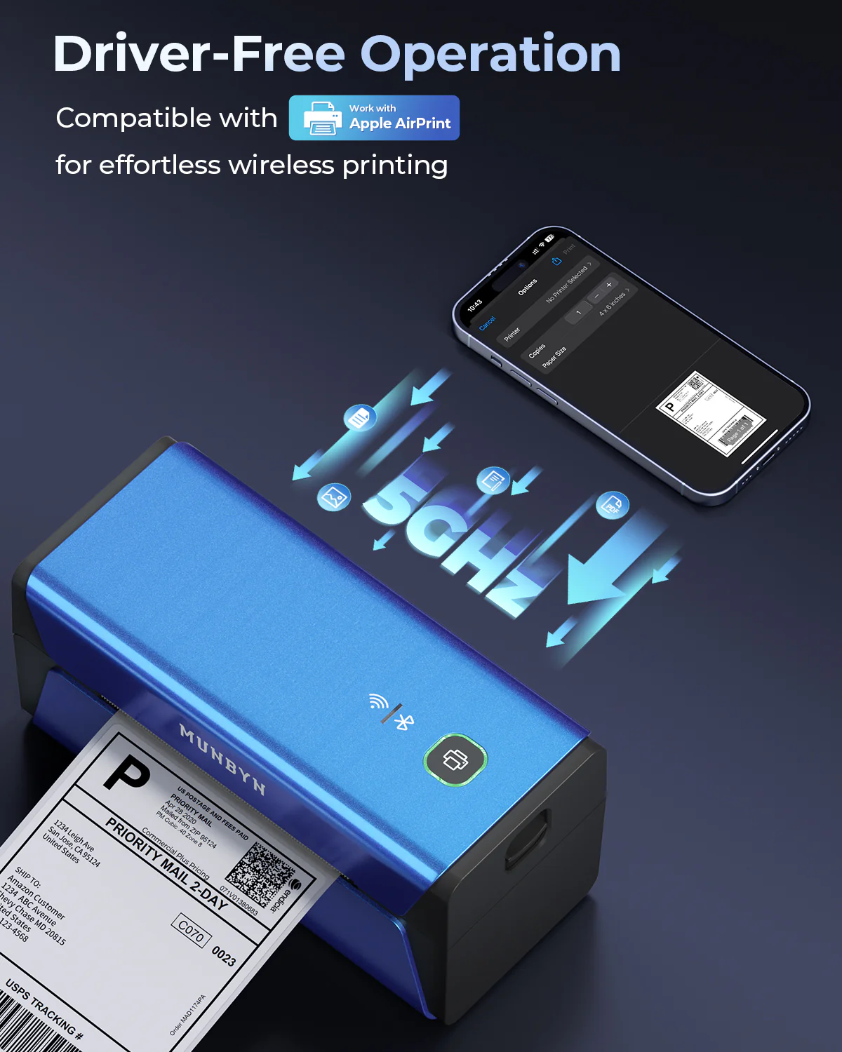 MUNBYN RealWriter 401AP AirPrint Printer & Morandi Labels Etsy Packaging & Branding Elite Kit - Image 7