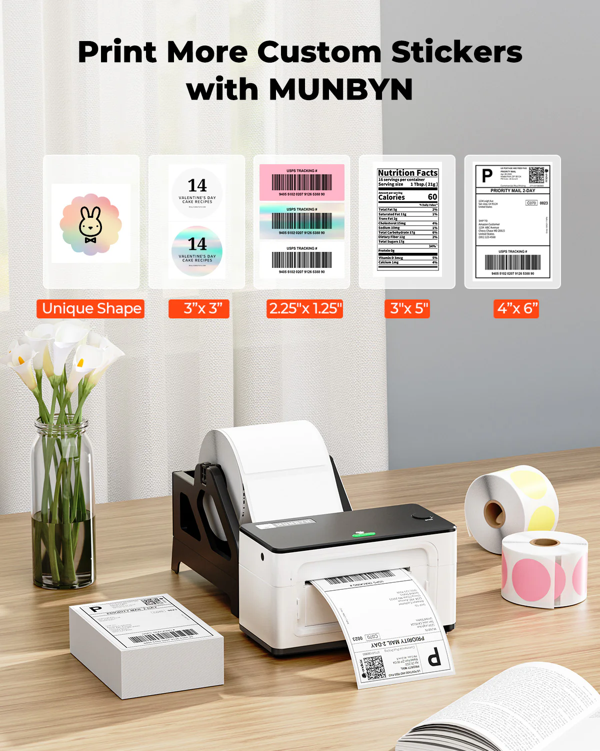 MUNBYN RealWriter 941BP 300DPI Printer & 4x6 Labels Etsy Shipping Ultra HD Kit - Image 6