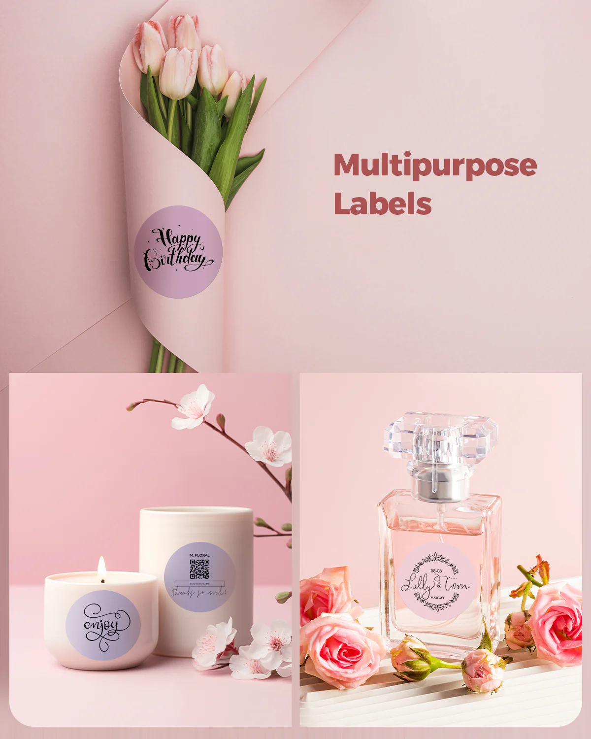 MUNBYN 2" Morandi Round Thermal Labels for Product and Packaging Stickers - Image 8