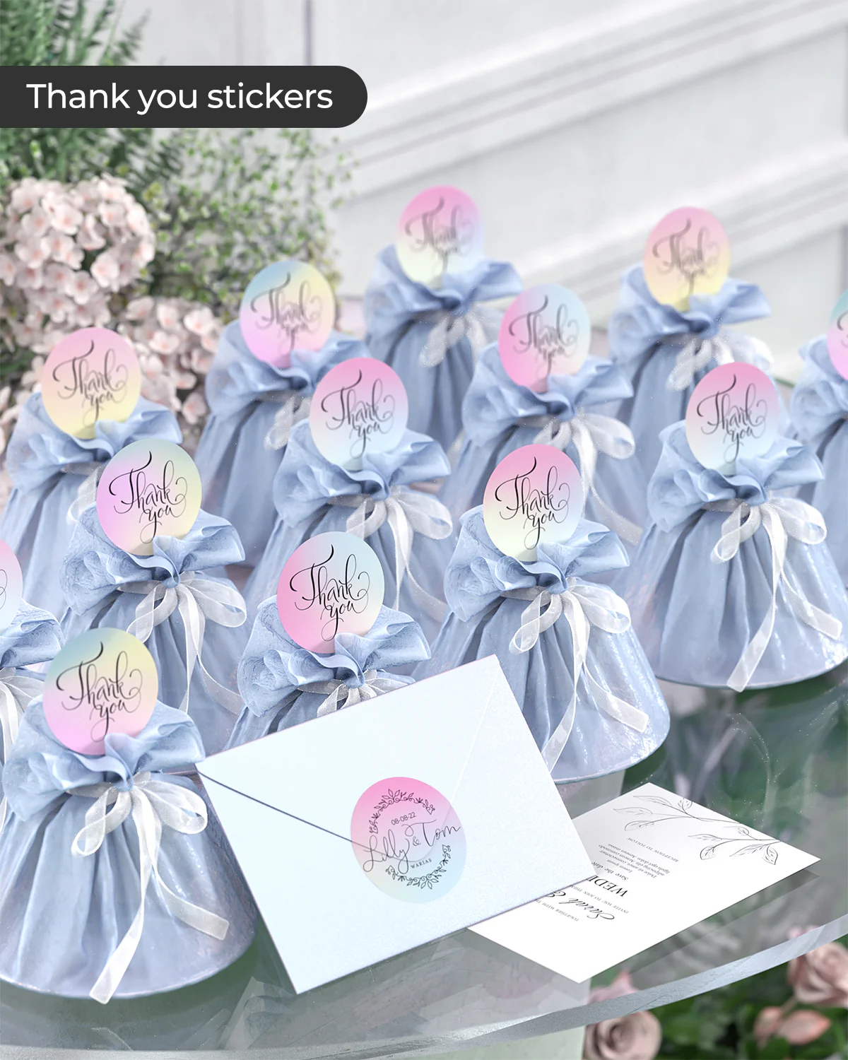 MUNBYN 2" Colour Gradient Thermal Labels for Branding and Packaging - Image 5