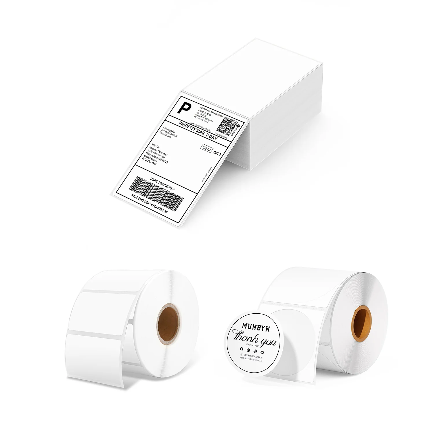 MUNBYN Beauty Branding Label Kit for Custom Cosmetics Supply Pack