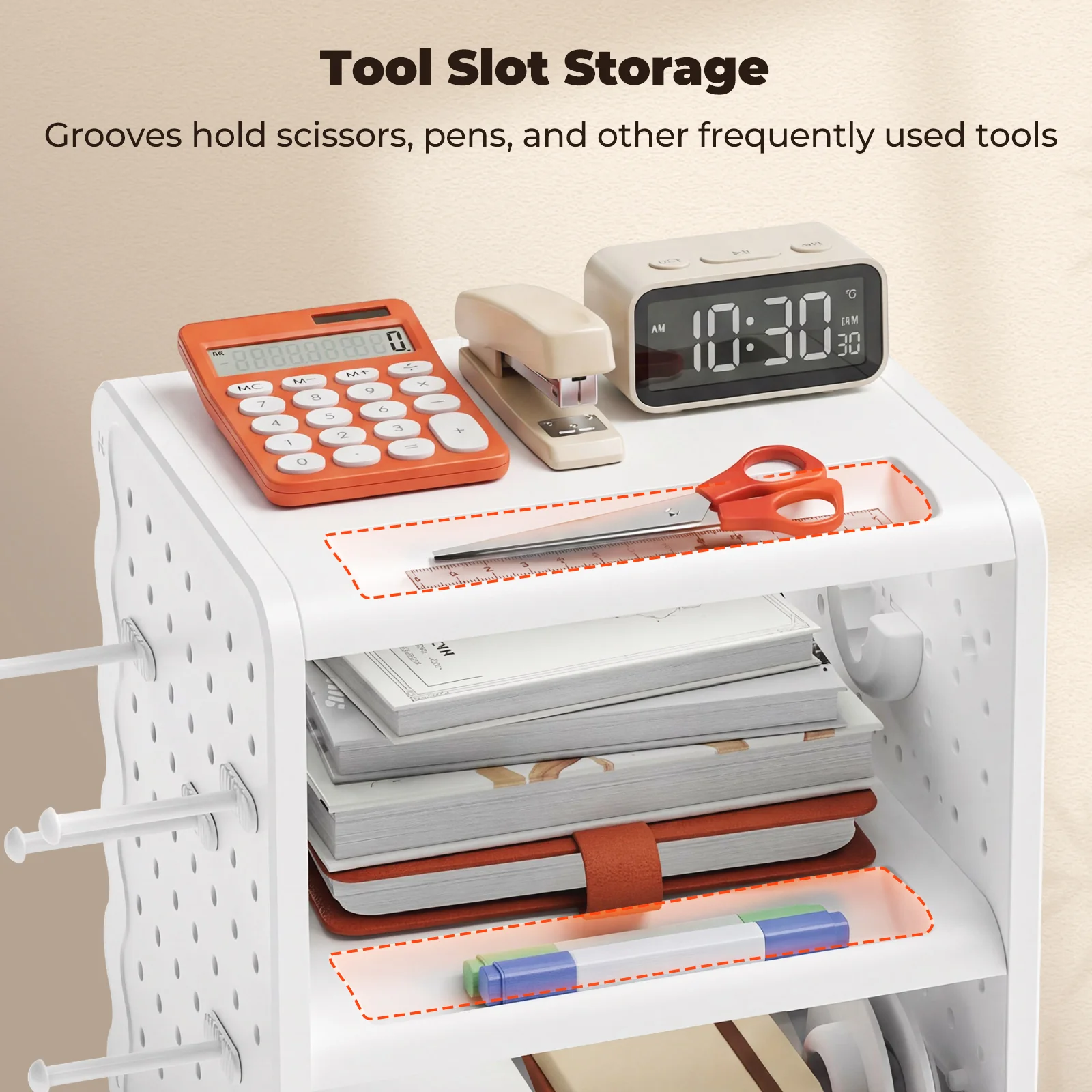 MUNBYN ILH03 5-in-1 Label Holder and Desk Organizer - Image 6