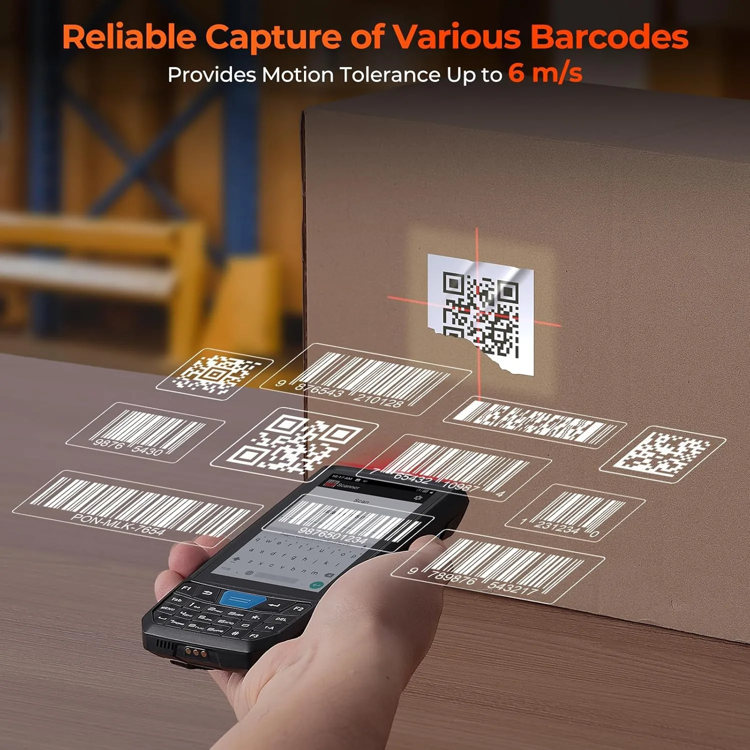 MUNBYN IPDA102 Android Barcode Scanner for Warehouse Inventory(035Pro) - Image 5