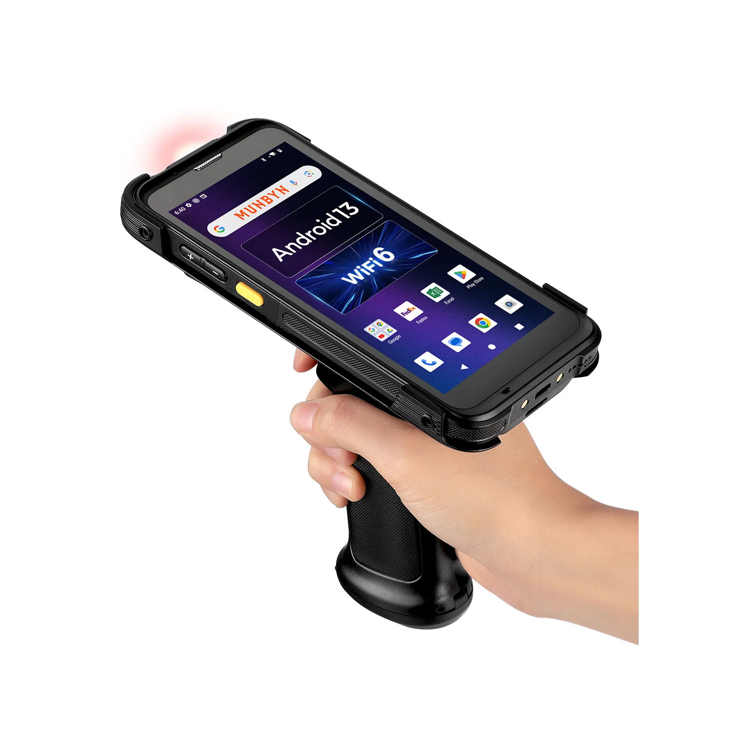 MUNBYN IPDA101P Android Barcode Scanner with Pistol Grip