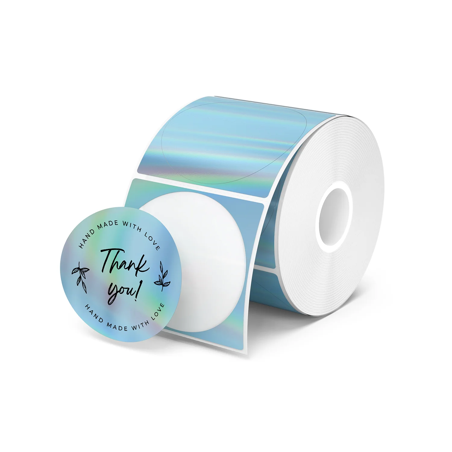 MUNBYN 2" Holographic Thermal Sticker Labels for Product Packaging