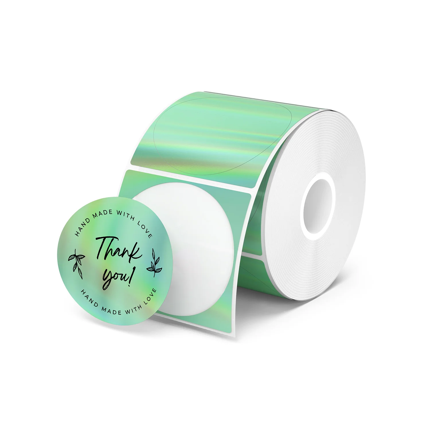 MUNBYN 2" Holographic Thermal Sticker Labels for Product Packaging - Image 2