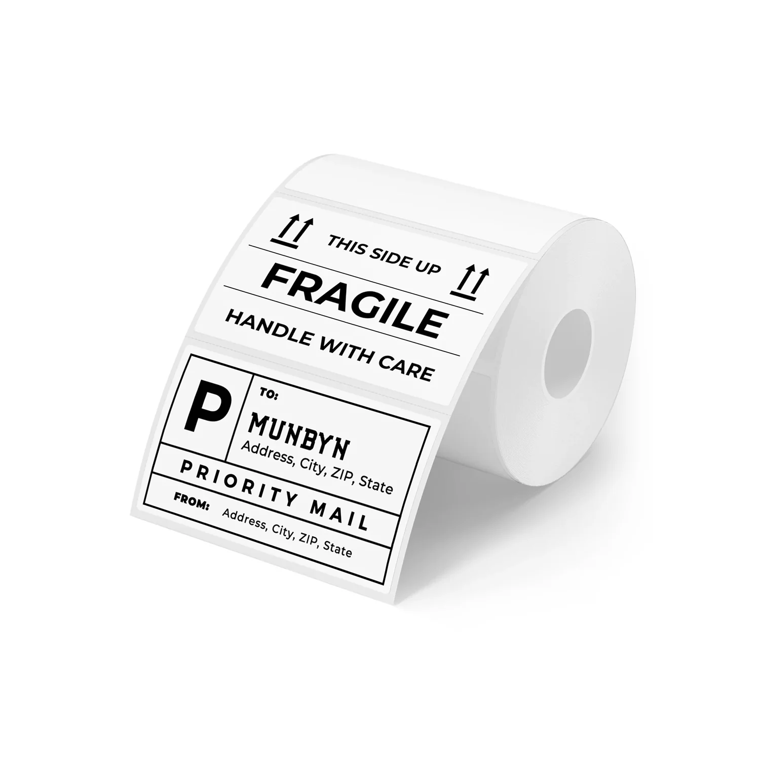 MUNBYN 3" x 2" Rectangle Thermal Labels for Barcode, Address and Multi-Purpose Use