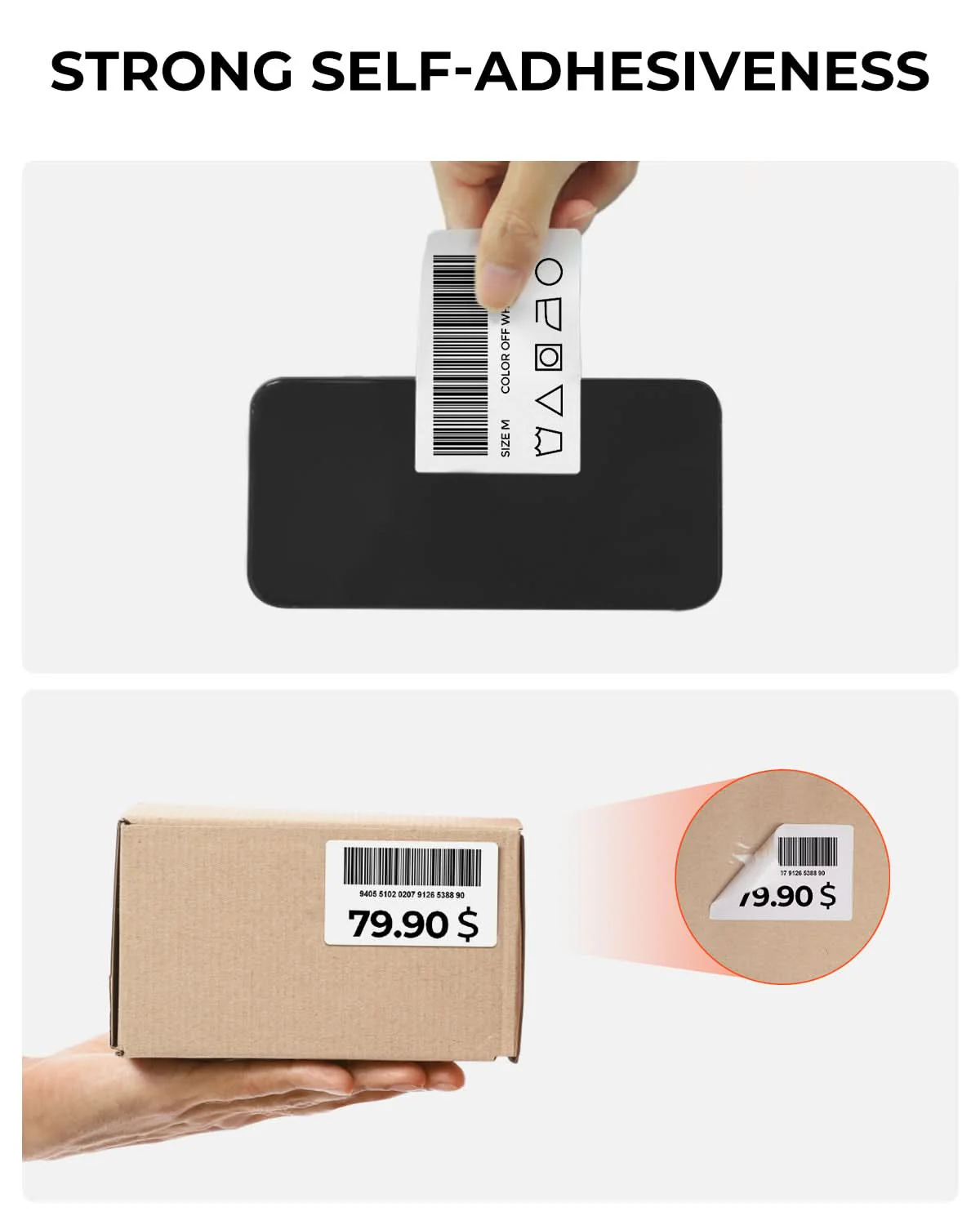 MUNBYN 3" x 2" Rectangle Thermal Labels for Barcode, Address and Multi-Purpose Use - Image 8