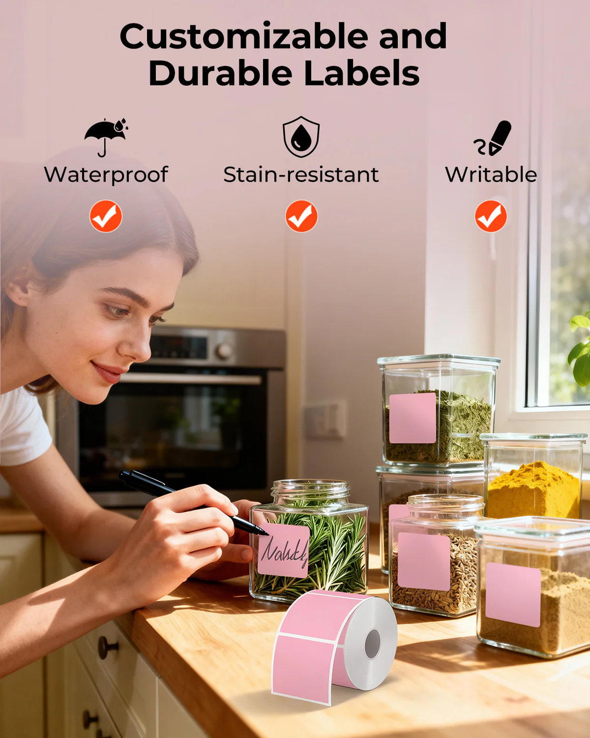 MUNBYN 2"x2" Square Thermal Labels for Barcode, Address and Multi-Purpose Use - Image 4