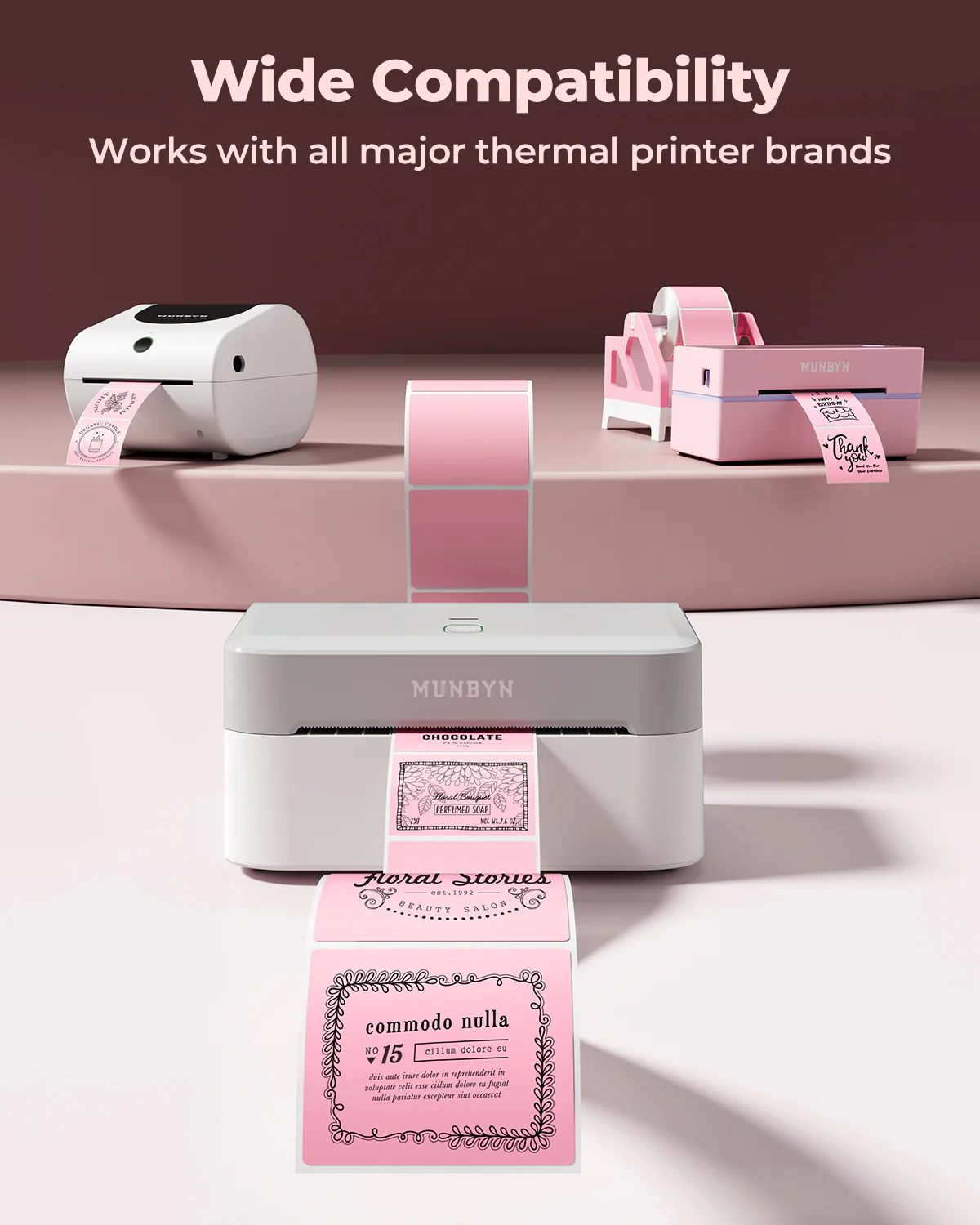 MUNBYN 2"x2" Square Thermal Labels for Barcode, Address and Multi-Purpose Use - Image 8