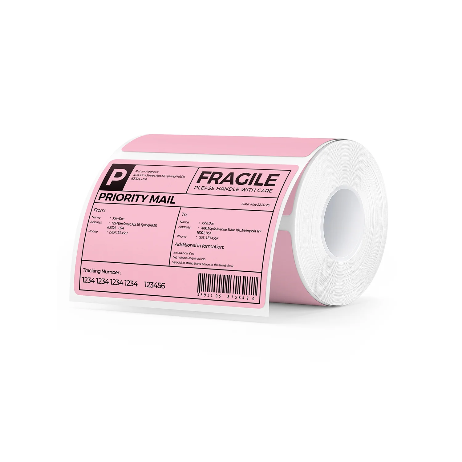 MUNBYN 4" x 2" & 4" x 3"Rectangle Thermal Labels for Barcode, Address and Multi-Purpose Use