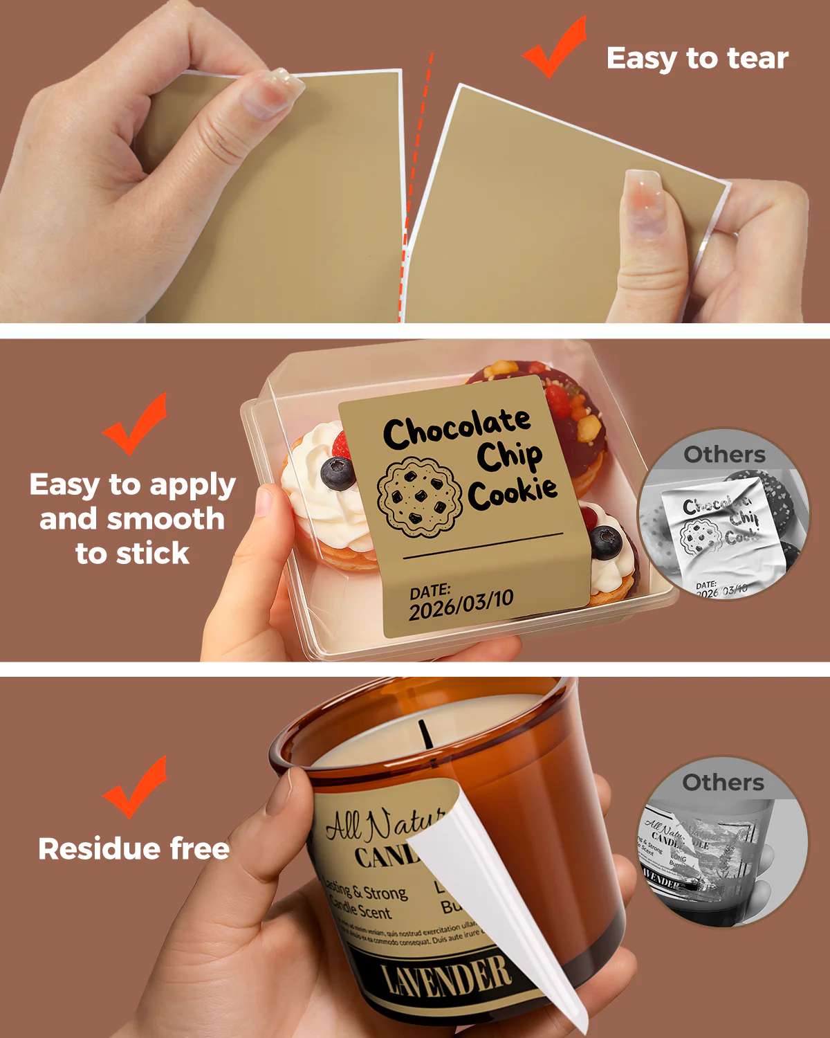 MUNBYN 4" x 2" & 4" x 3"Rectangle Thermal Labels for Barcode, Address and Multi-Purpose Use - Image 14