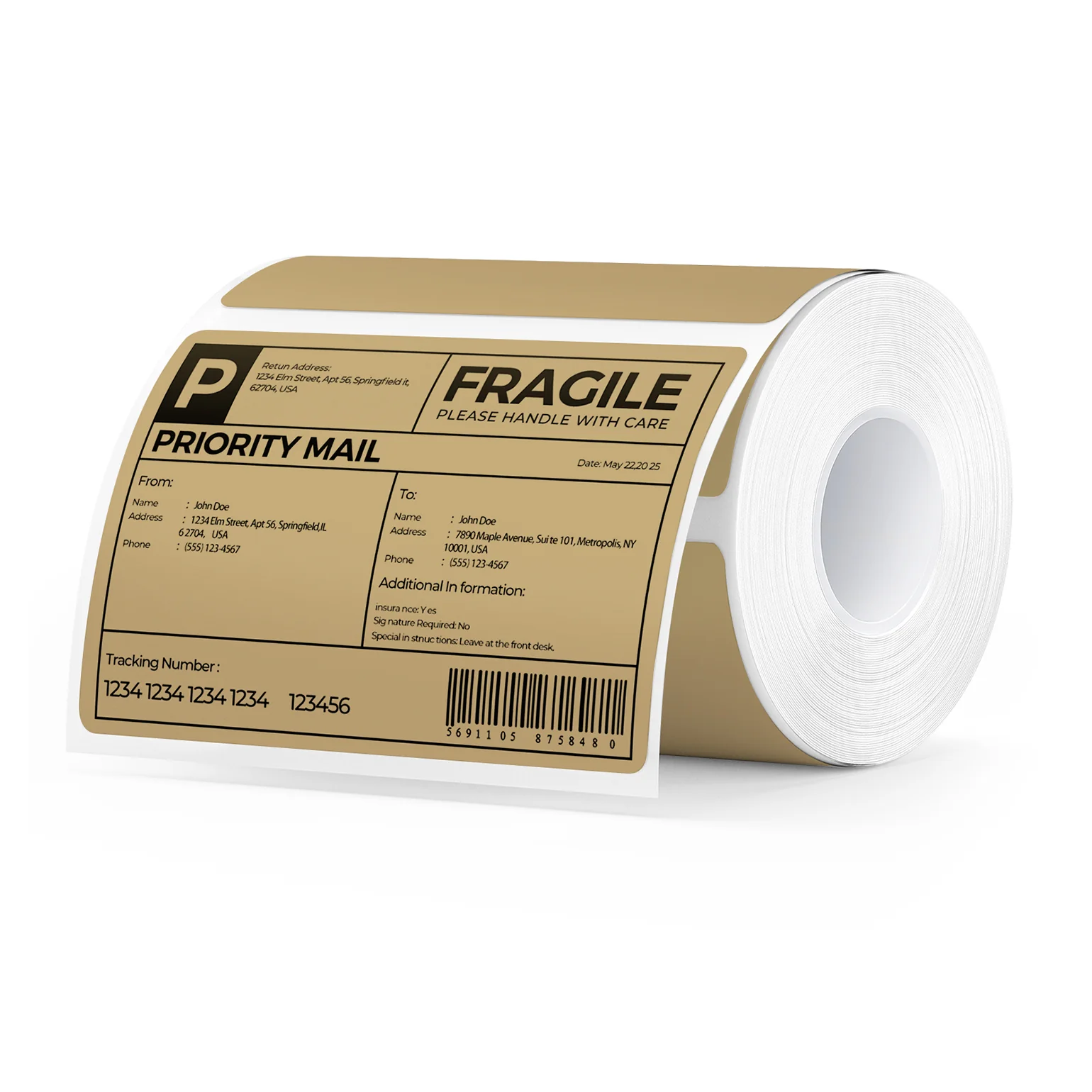 MUNBYN 4" x 2" & 4" x 3"Rectangle Thermal Labels for Barcode, Address and Multi-Purpose Use - Image 5