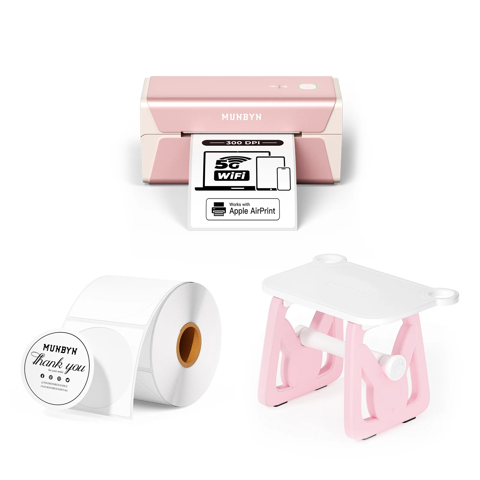 MUNBYN RW401AP AirPrint Thermal Label Printer Kit for Premium Product Labels - Image 12