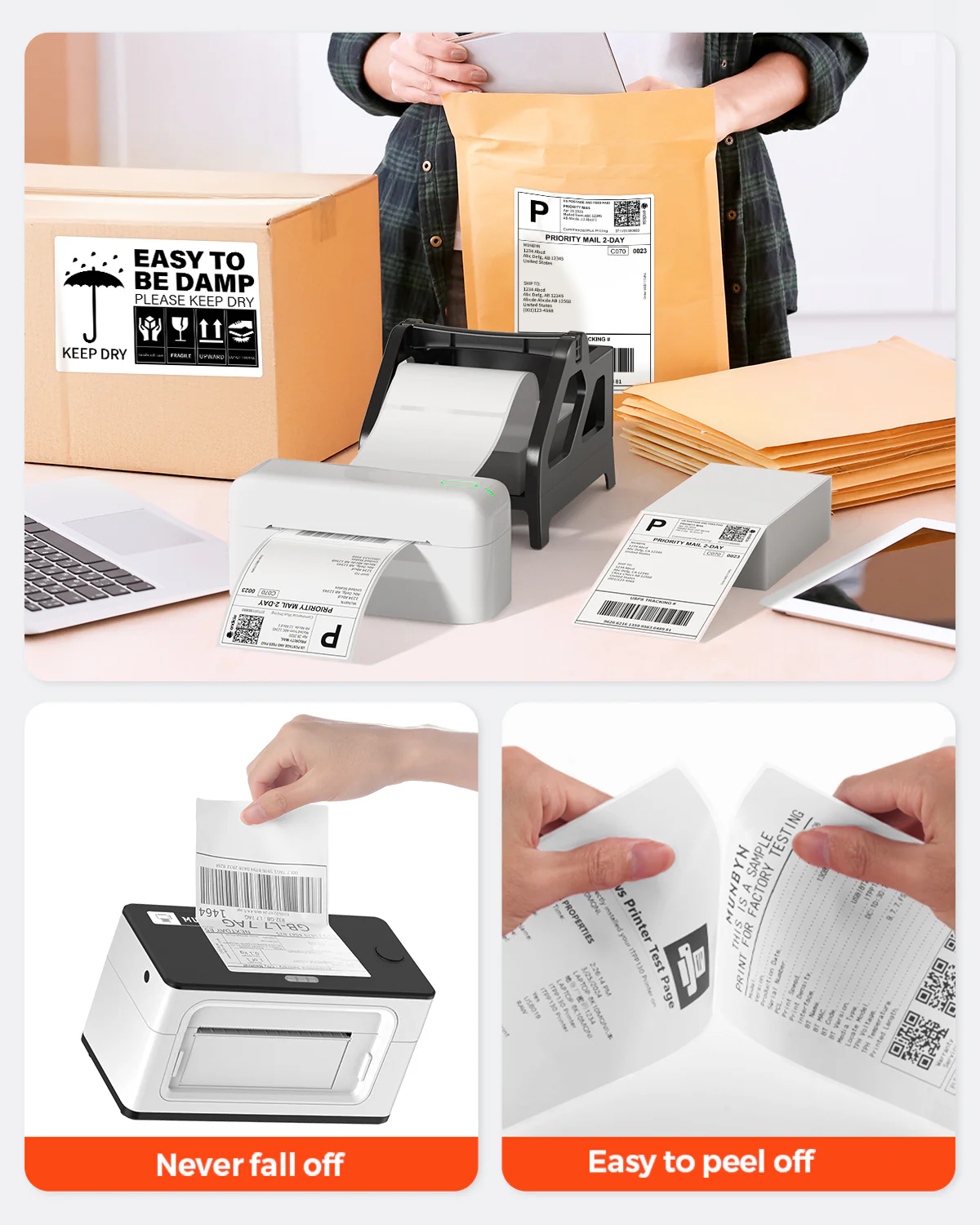 MUNBYN 4x6 Direct Thermal Shipping Labels for Ecommerce Orders - Image 12
