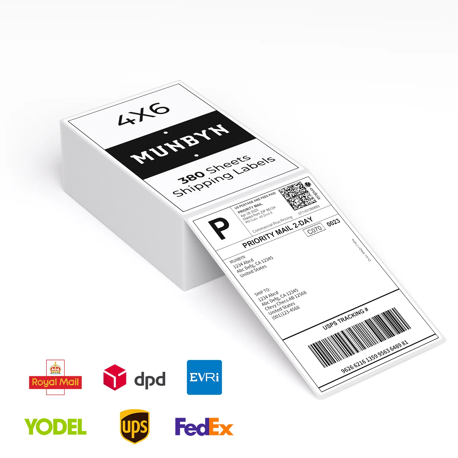 MUNBYN 4x6 Direct Thermal Shipping Labels for Ecommerce Orders - Image 2