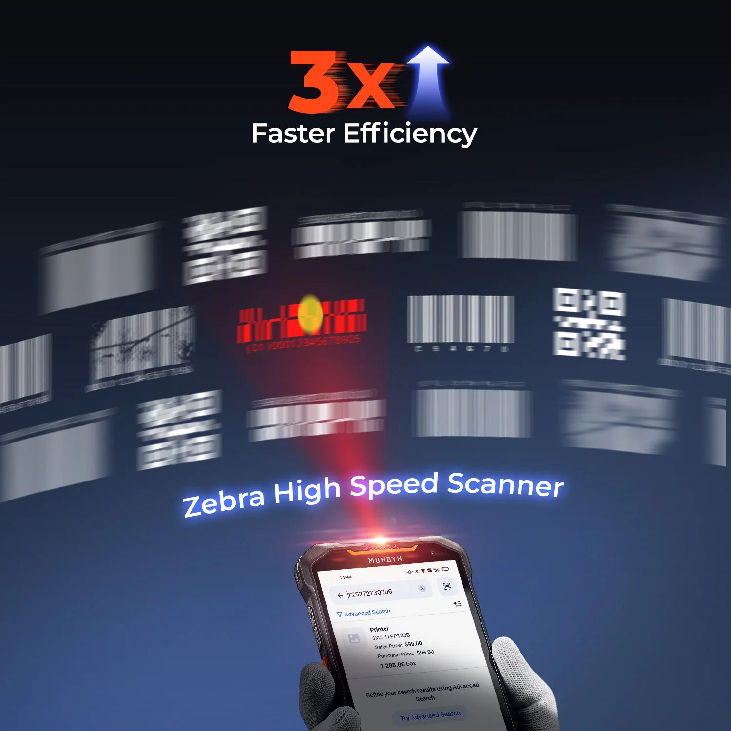 MUNBYN AS01P Android Barcode Scanner for Warehouse Inventory - Image 3