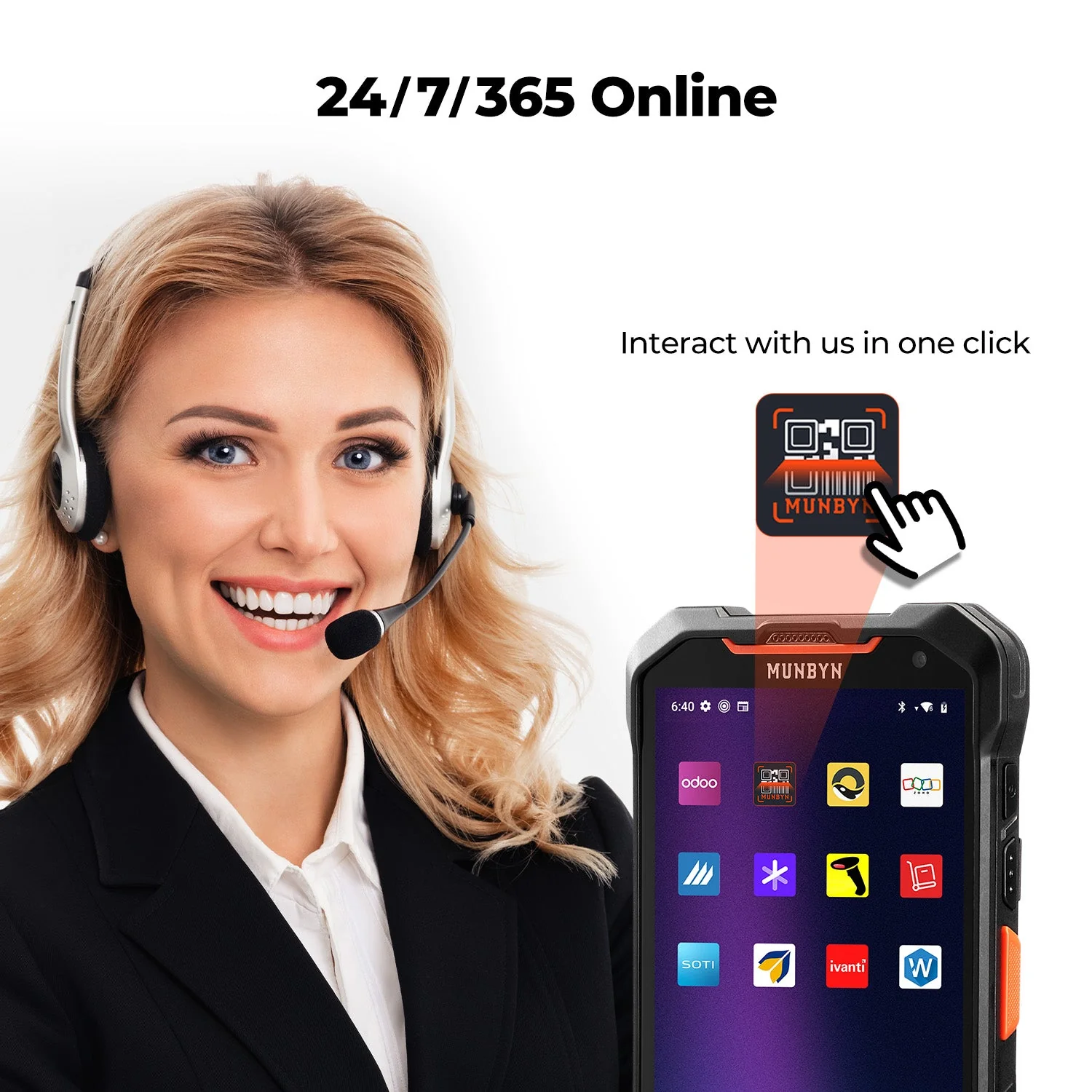 MUNBYN AS01P Android Barcode Scanner for Warehouse Inventory - Image 9