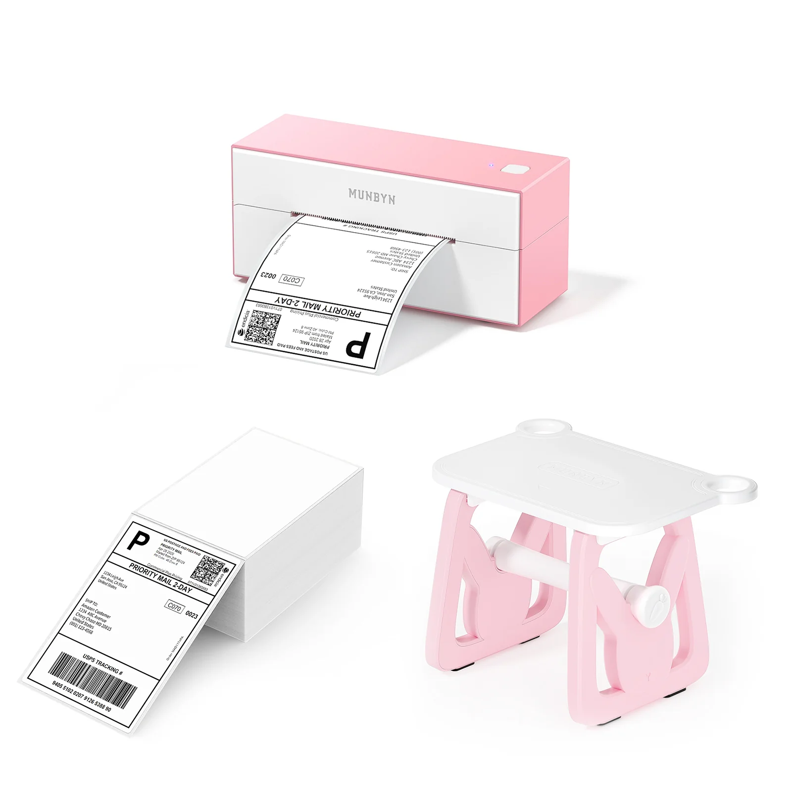 MUNBYN RW129B Bluetooth Thermal Label Printer Kit for Starter Small Business Labelling - Image 3