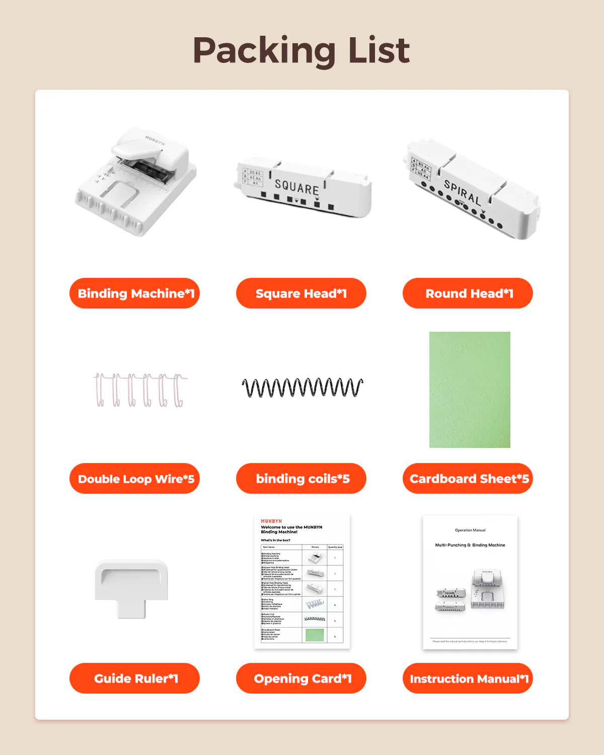 MUNBYN FB001 Multi Binding Machine for Office Documents - Image 11