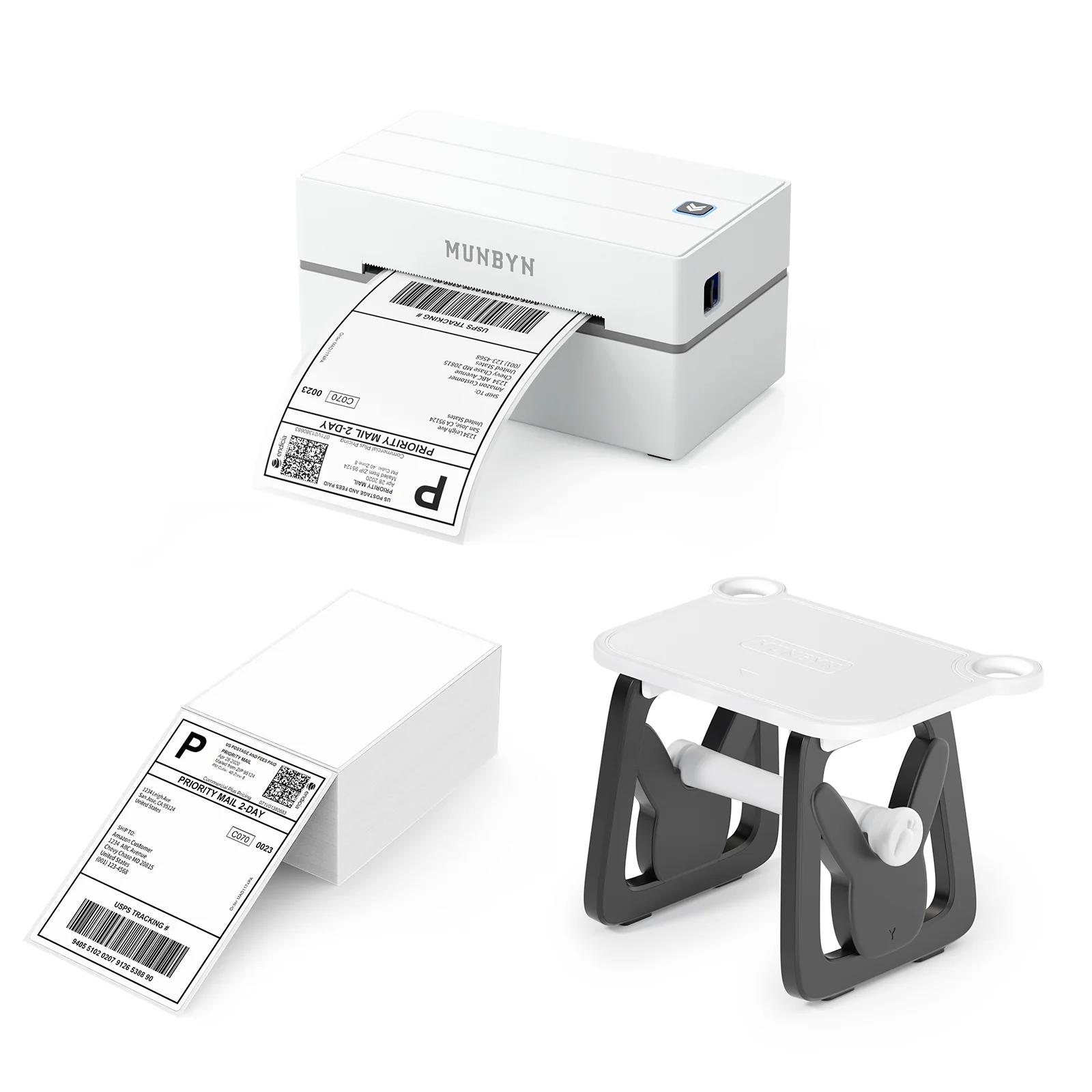 MUNBYN RW130B Bluetooth Thermal Label Printer Kit for Starter Small Business Labelling - Image 10