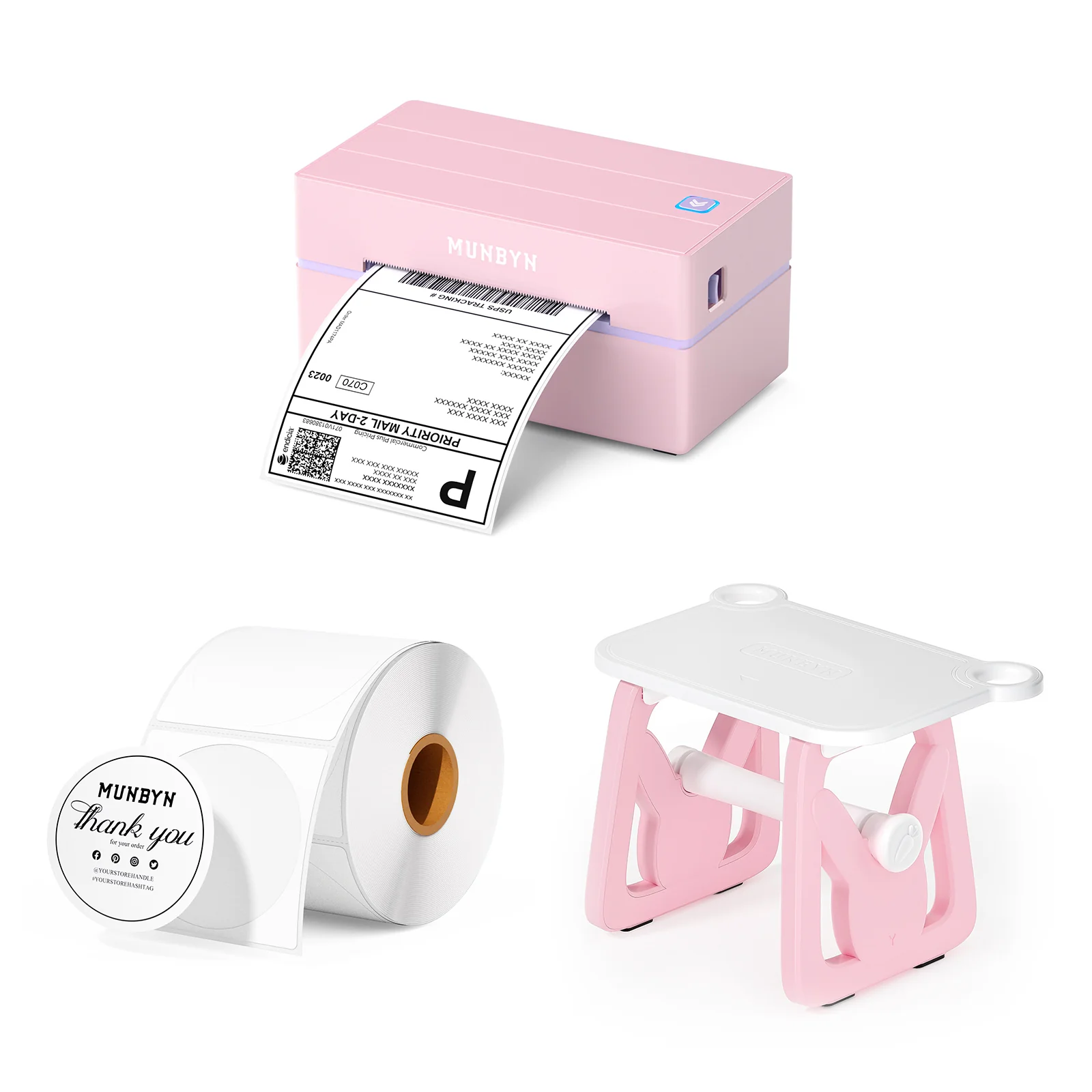 MUNBYN RW130B Bluetooth Thermal Label Printer Kit for Starter Small Business Labelling - Image 12
