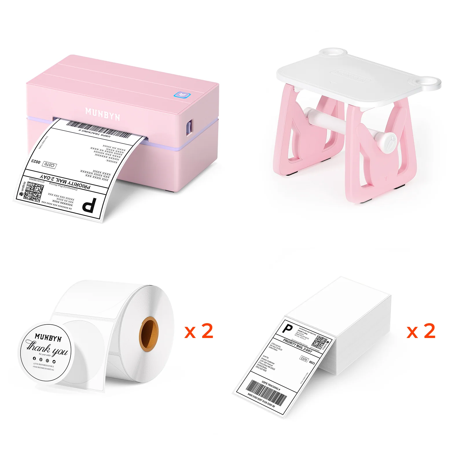 MUNBYN RW130B Bluetooth Thermal Label Printer Kit for Starter Small Business Labelling - Image 14