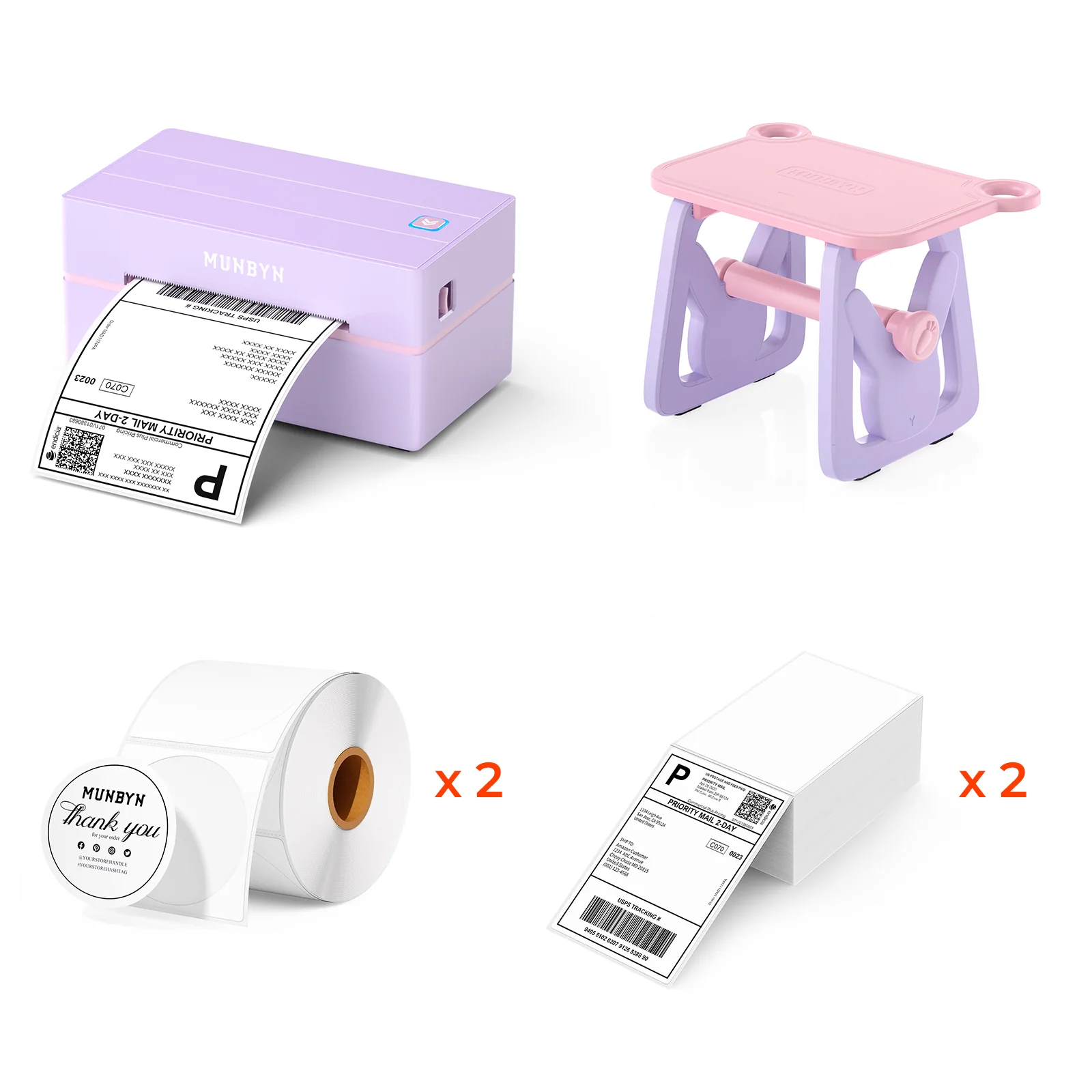 MUNBYN RW130B Bluetooth Thermal Label Printer Kit for Starter Small Business Labelling - Image 17