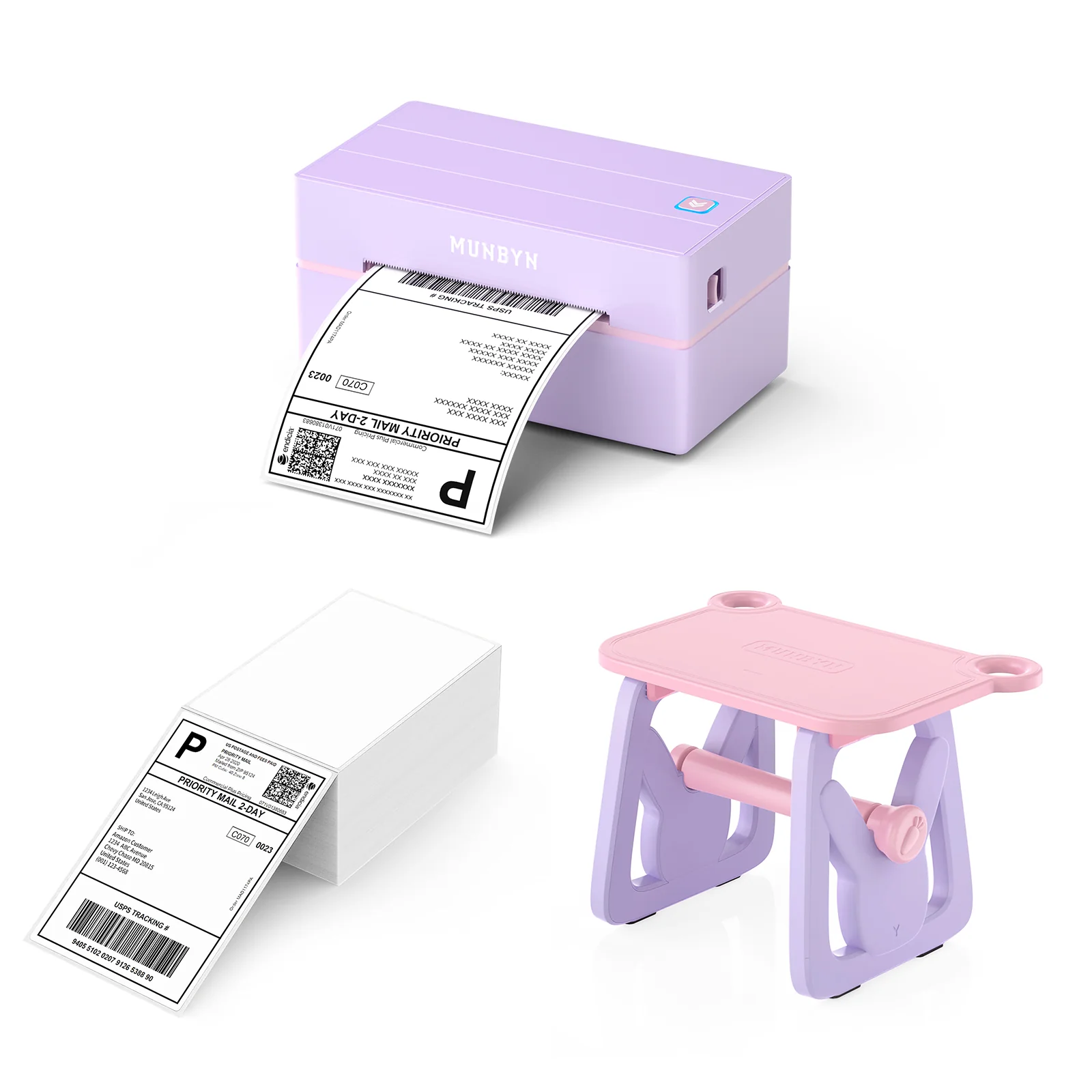 MUNBYN RW130B Bluetooth Thermal Label Printer Kit for Starter Small Business Labelling - Image 3