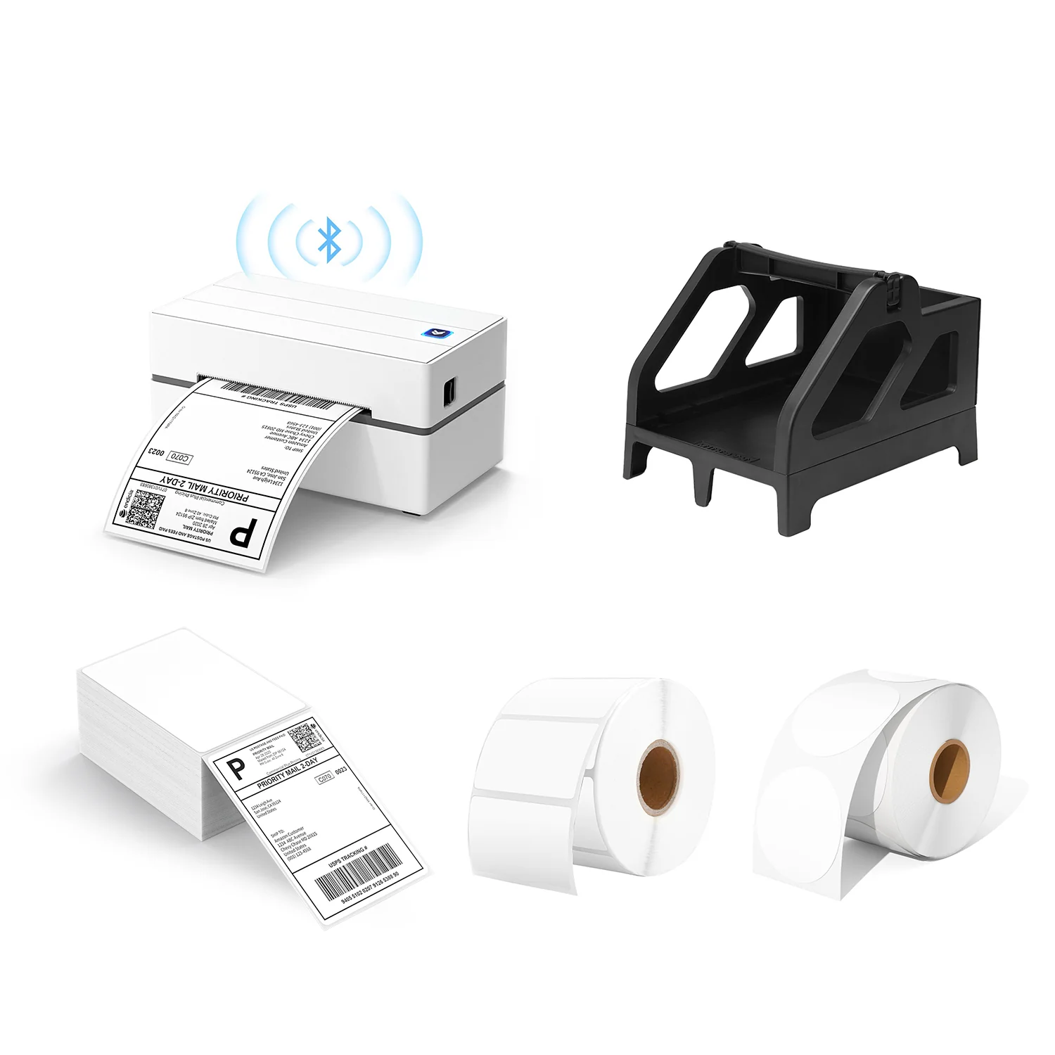 MUNBYN RW130B Bluetooth Thermal Label Printer Kit for Starter Small Business Labelling - Image 6