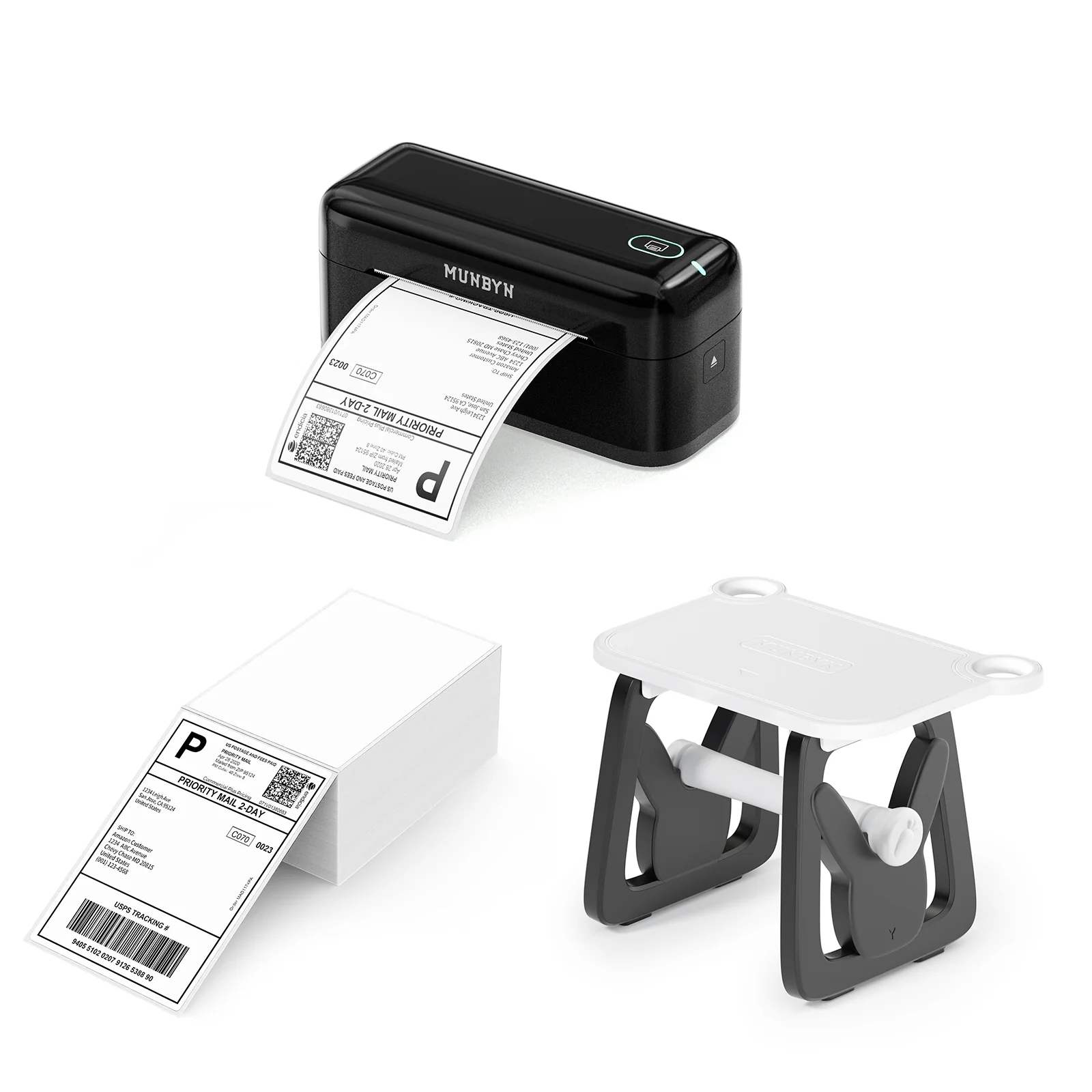 MUNBYN RW402B Bluetooth Thermal Label Printer Kit for Small Business Labelling - Image 10